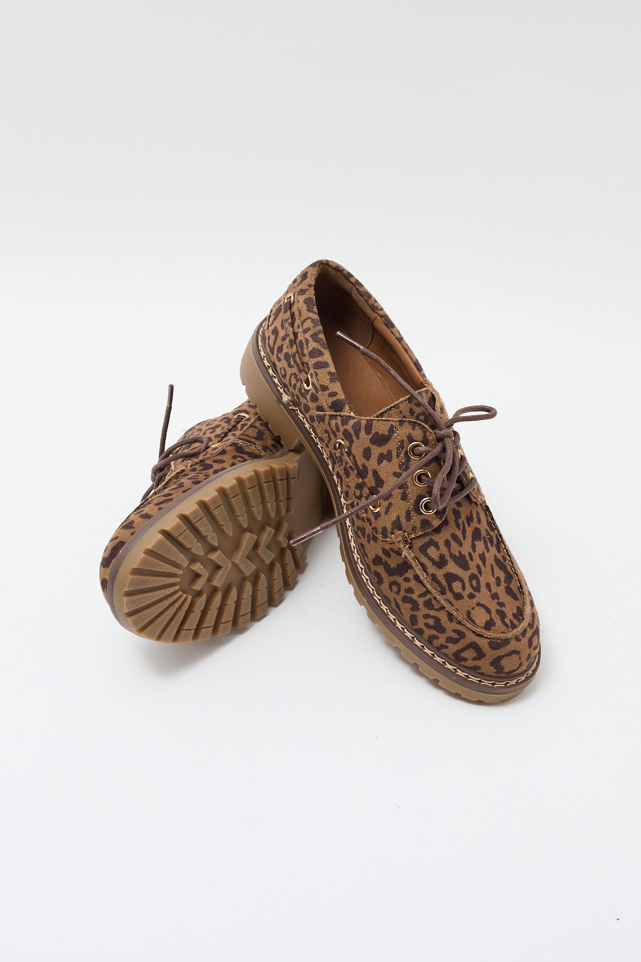 Mocassins bateau léopard
