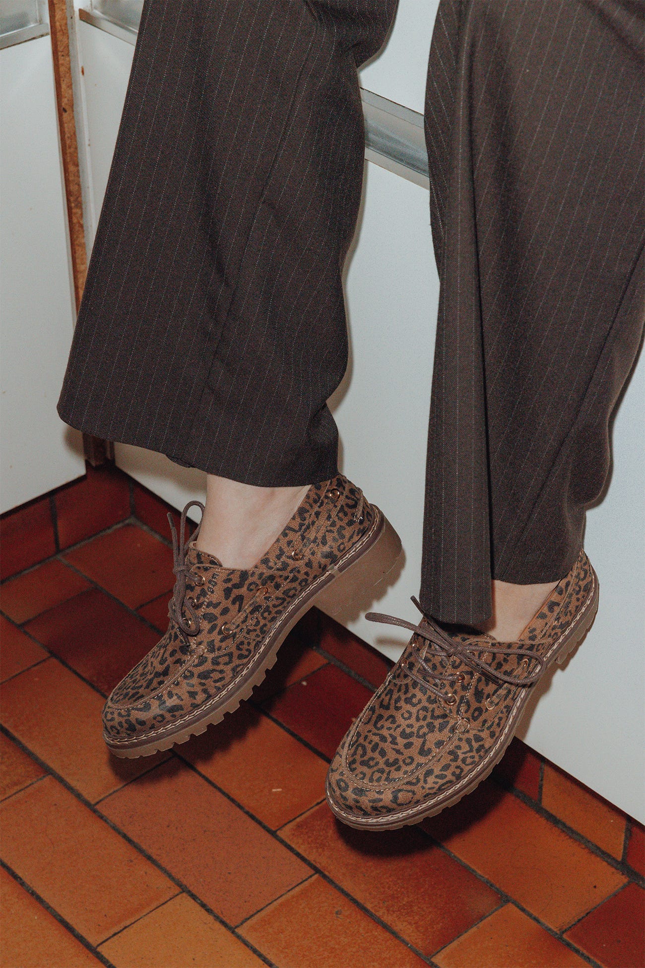 Mocassini da barca leopardo
