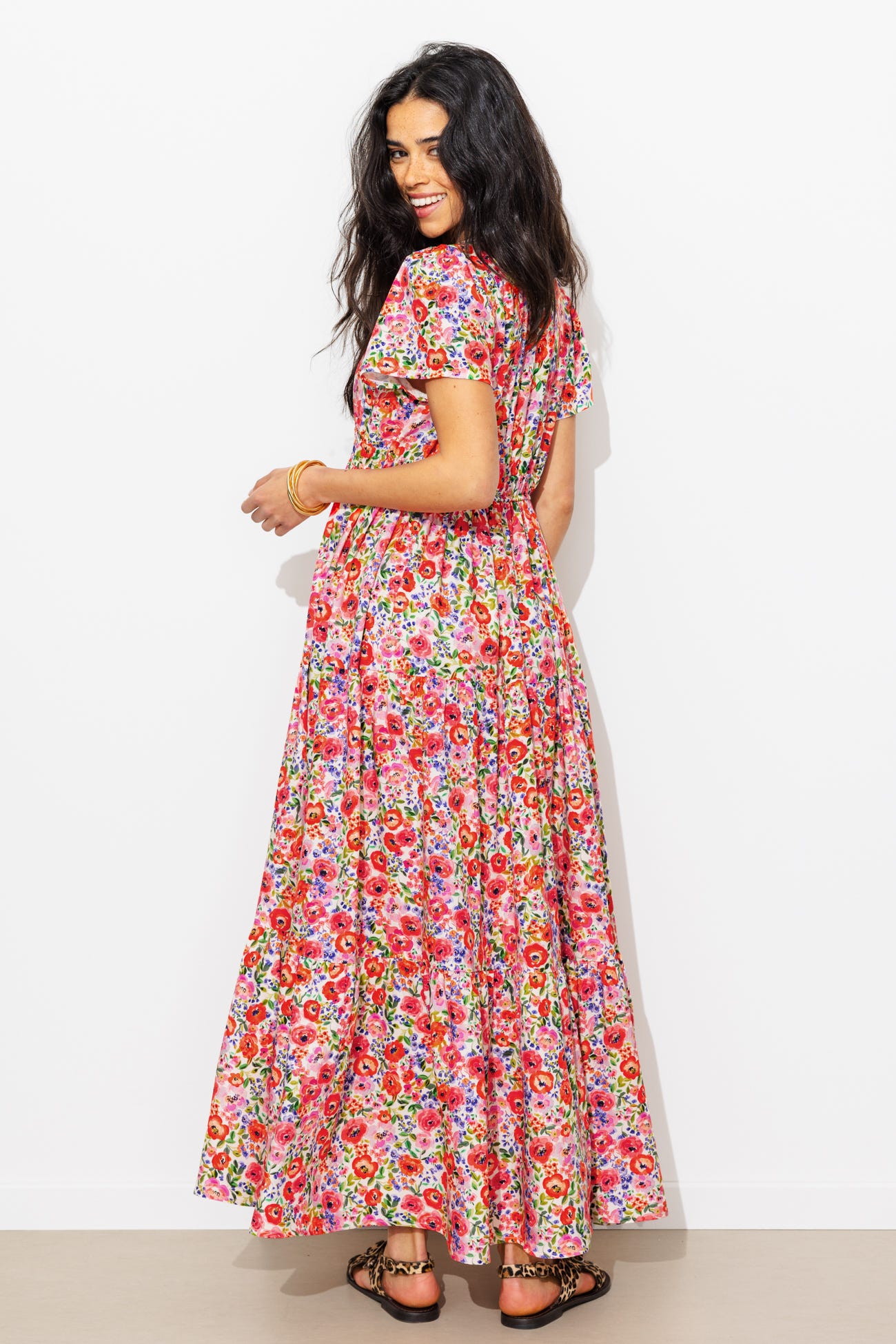 Robe longue à fleurs Femme 