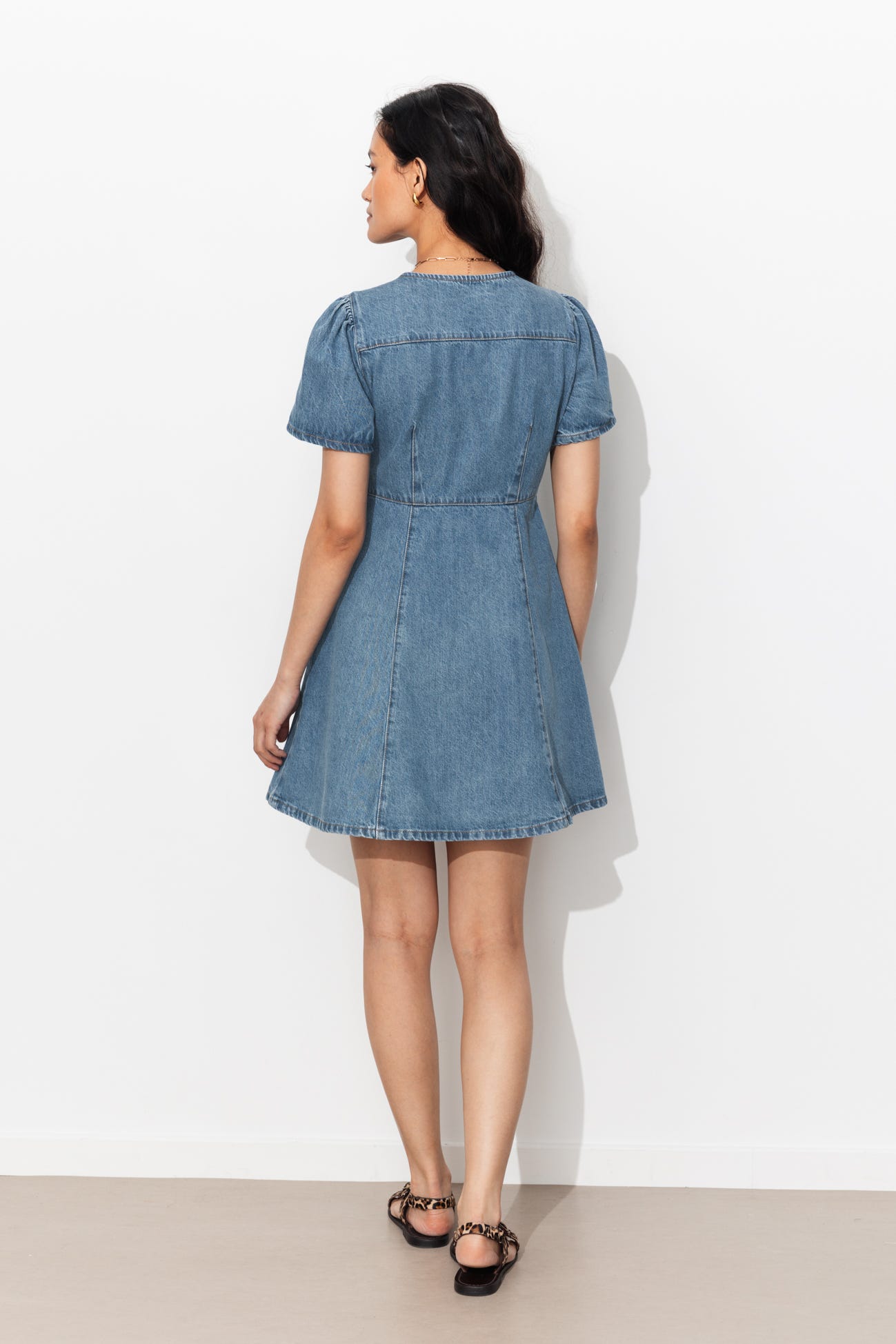 Robe portefeuille en jean