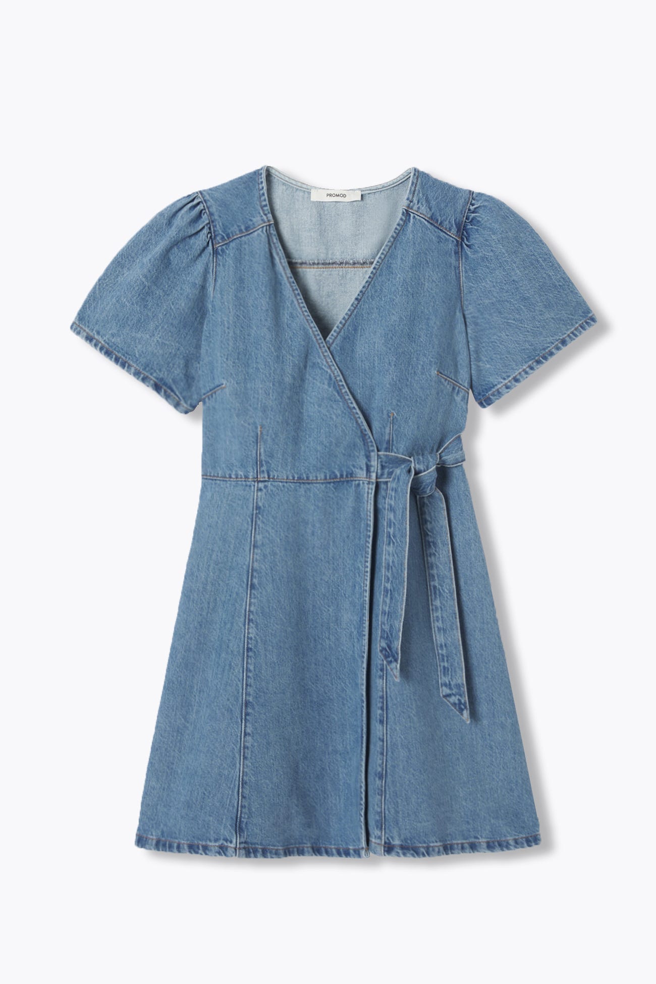 Robe portefeuille en jean