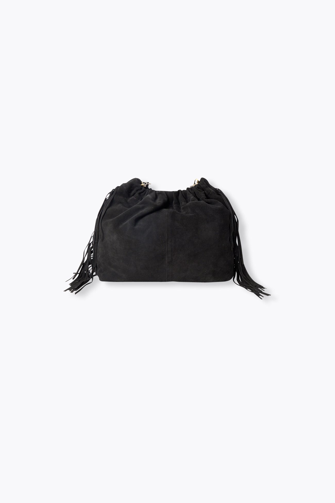 Leather fringed bag