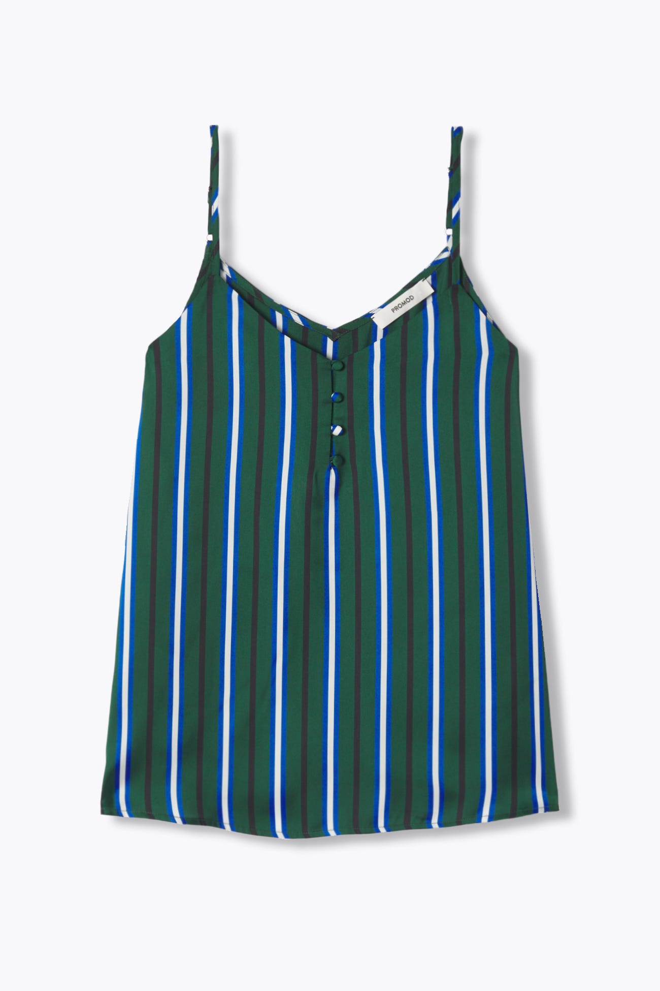 Top rayé en satin Femme