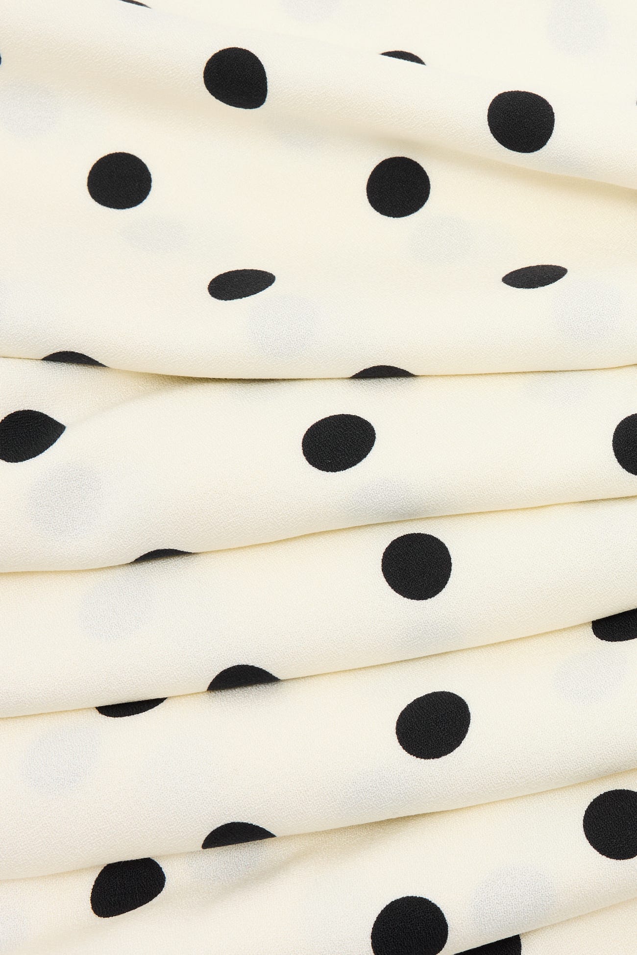 Coupon 3 m en viscose à pois