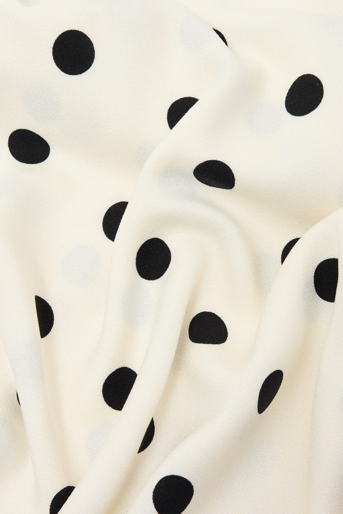 Coupon 3 m en viscose à pois