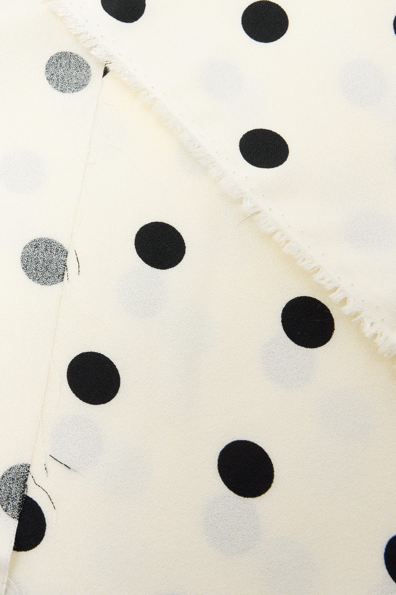 Coupon 3 m en viscose à pois