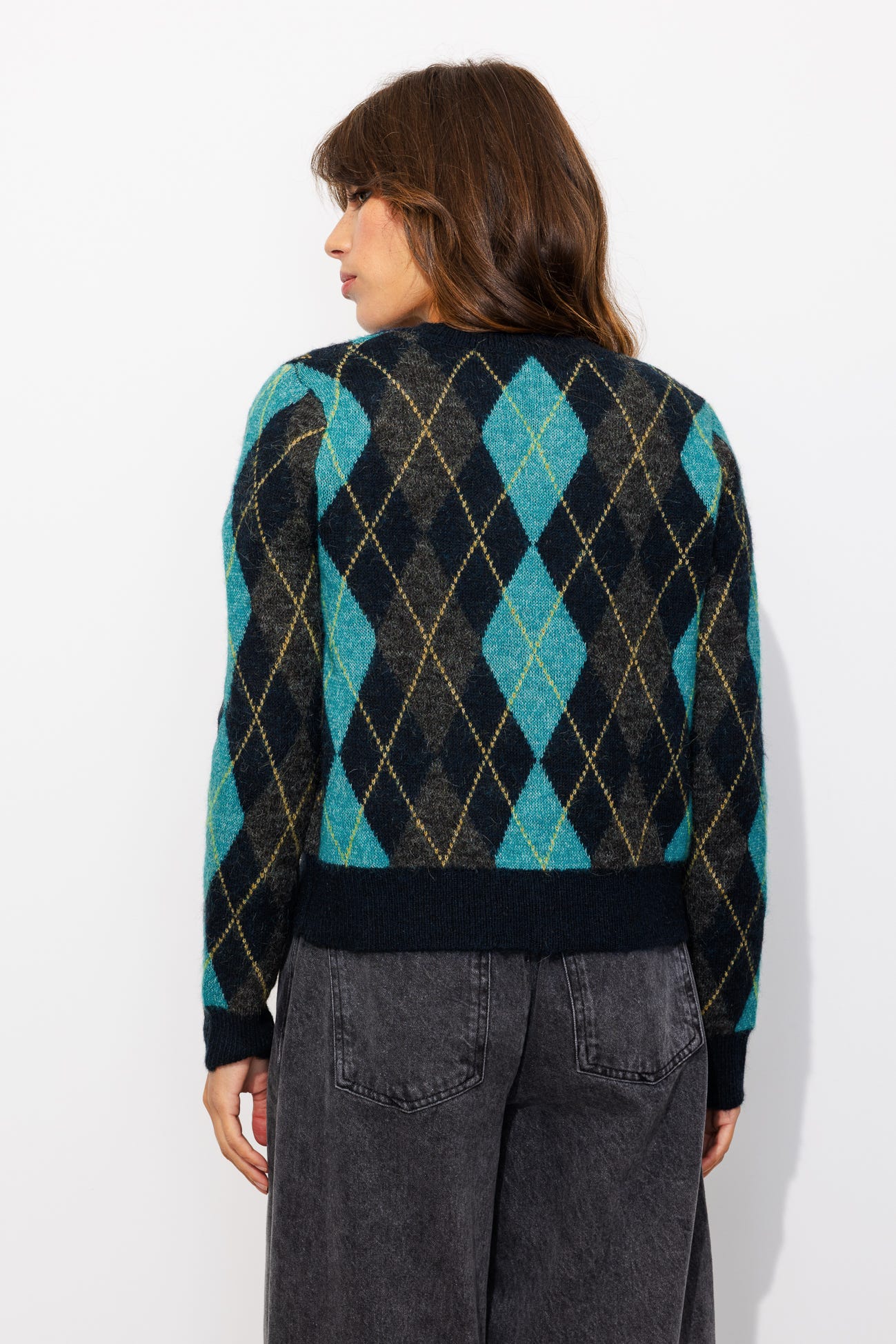 Cardigan mit Karomuster