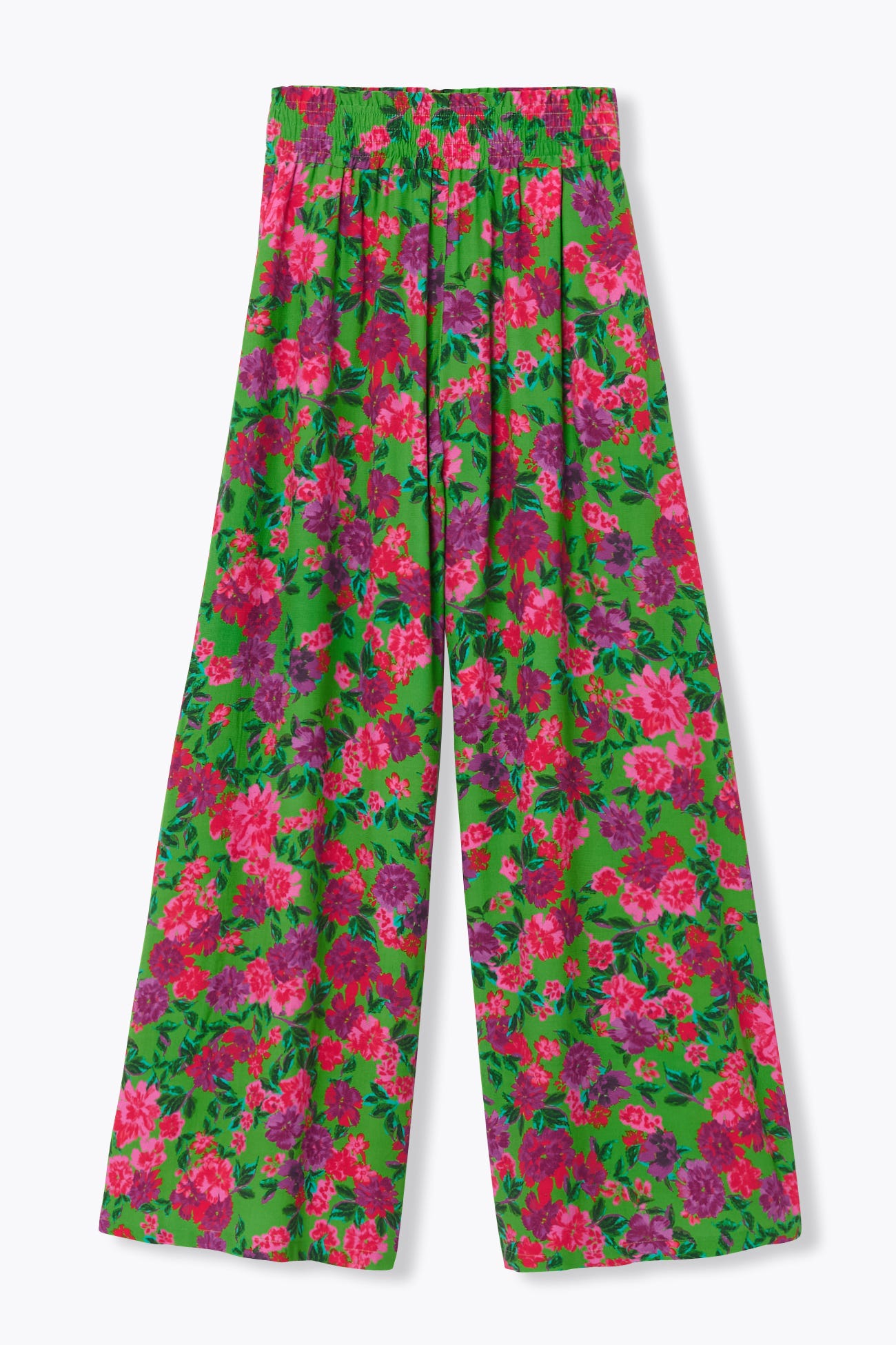 Pantalon large à fleurs Femme