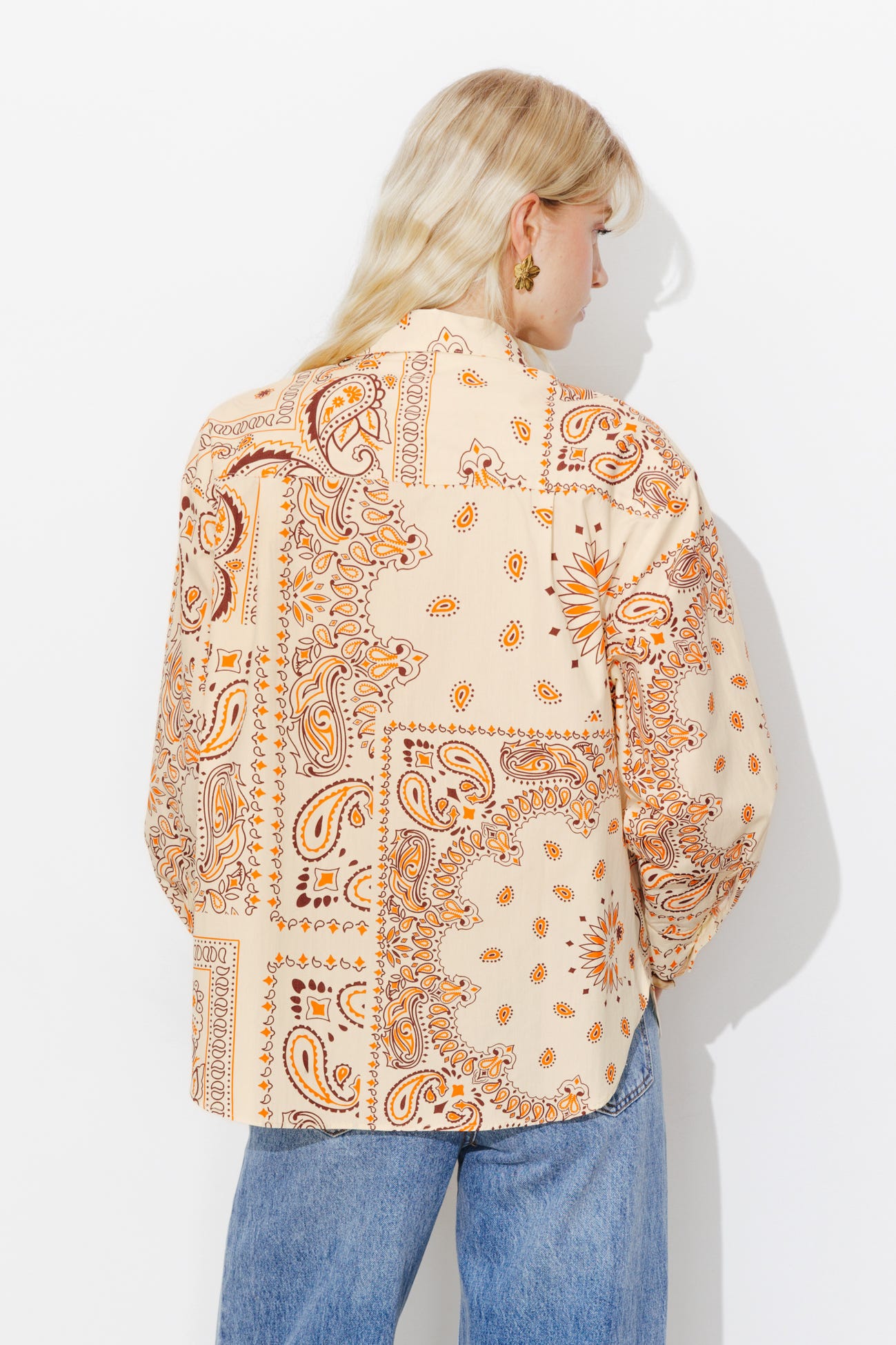 Chemise oversize motif bandana