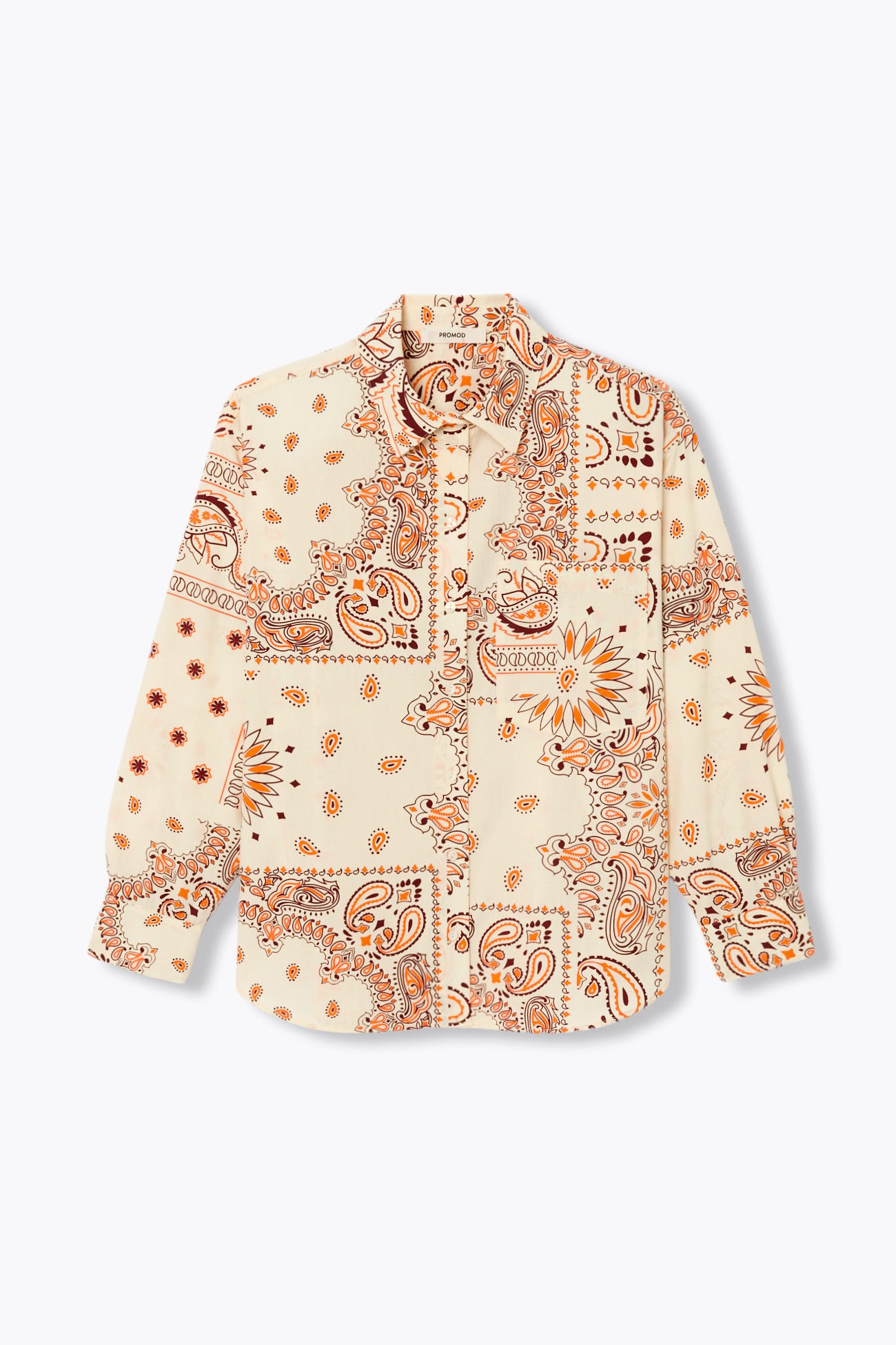 Chemise oversize motif bandana