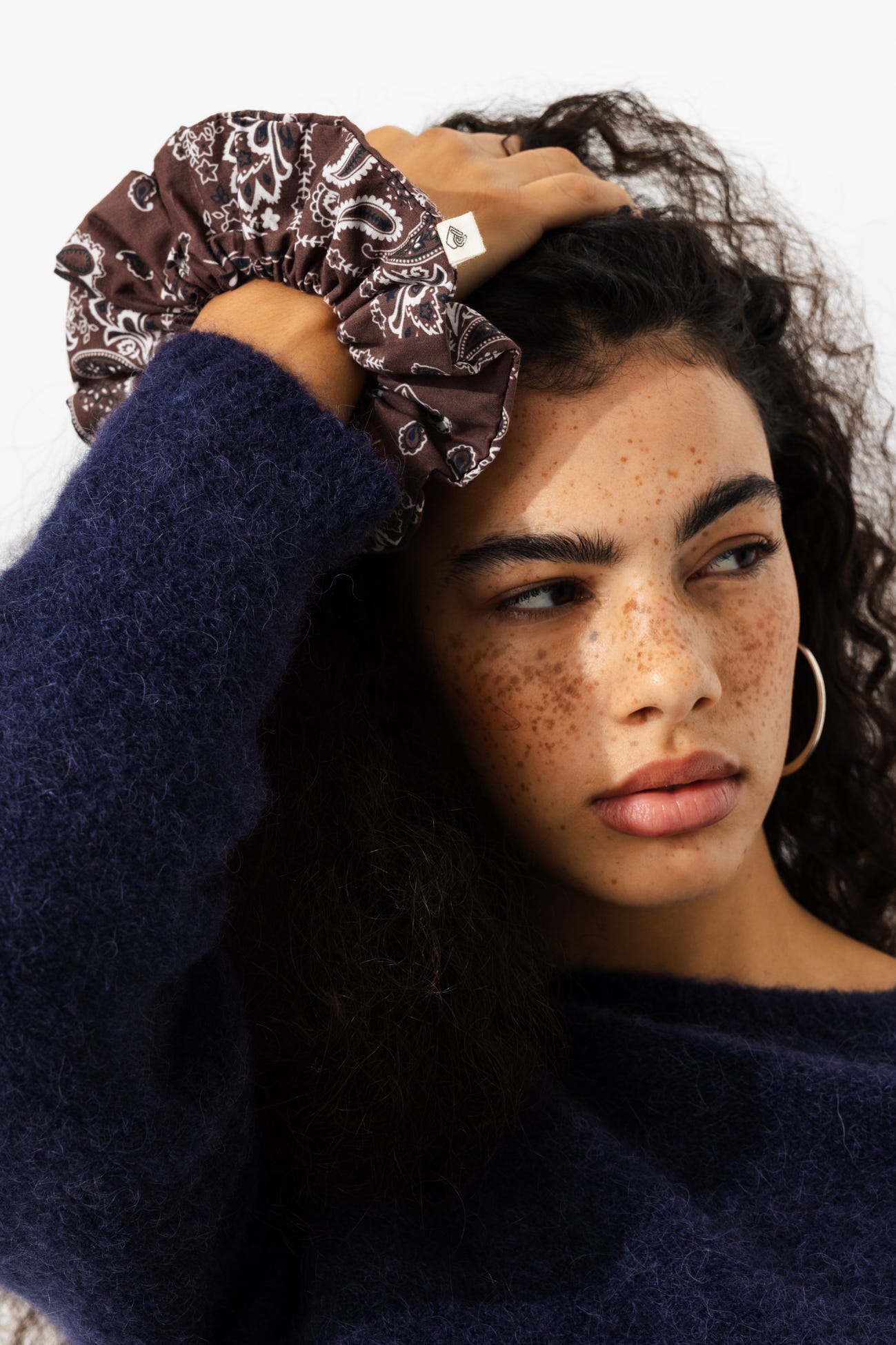 Chouchou motif bandana Femme