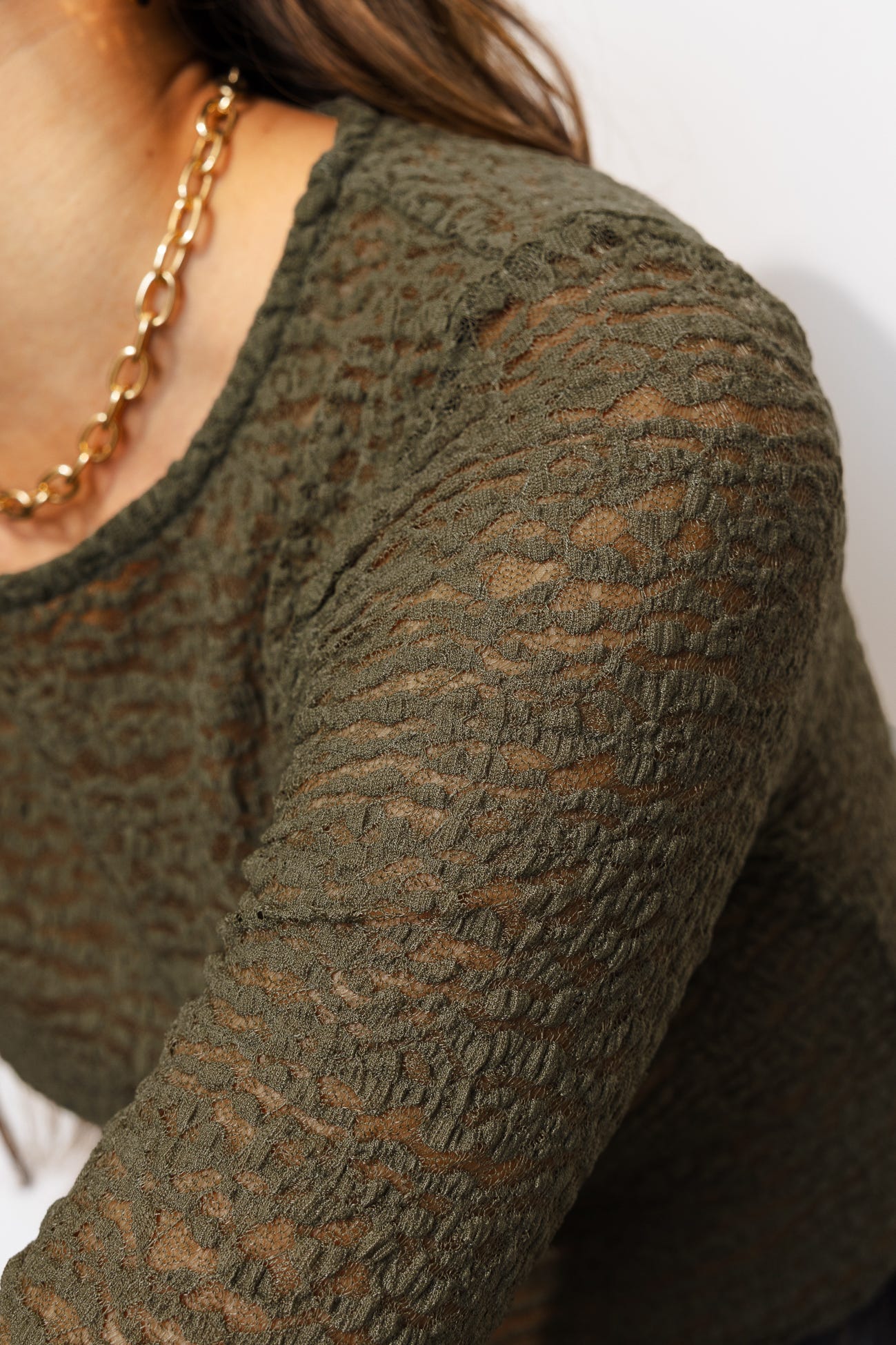 T-shirt in pizzo Donna