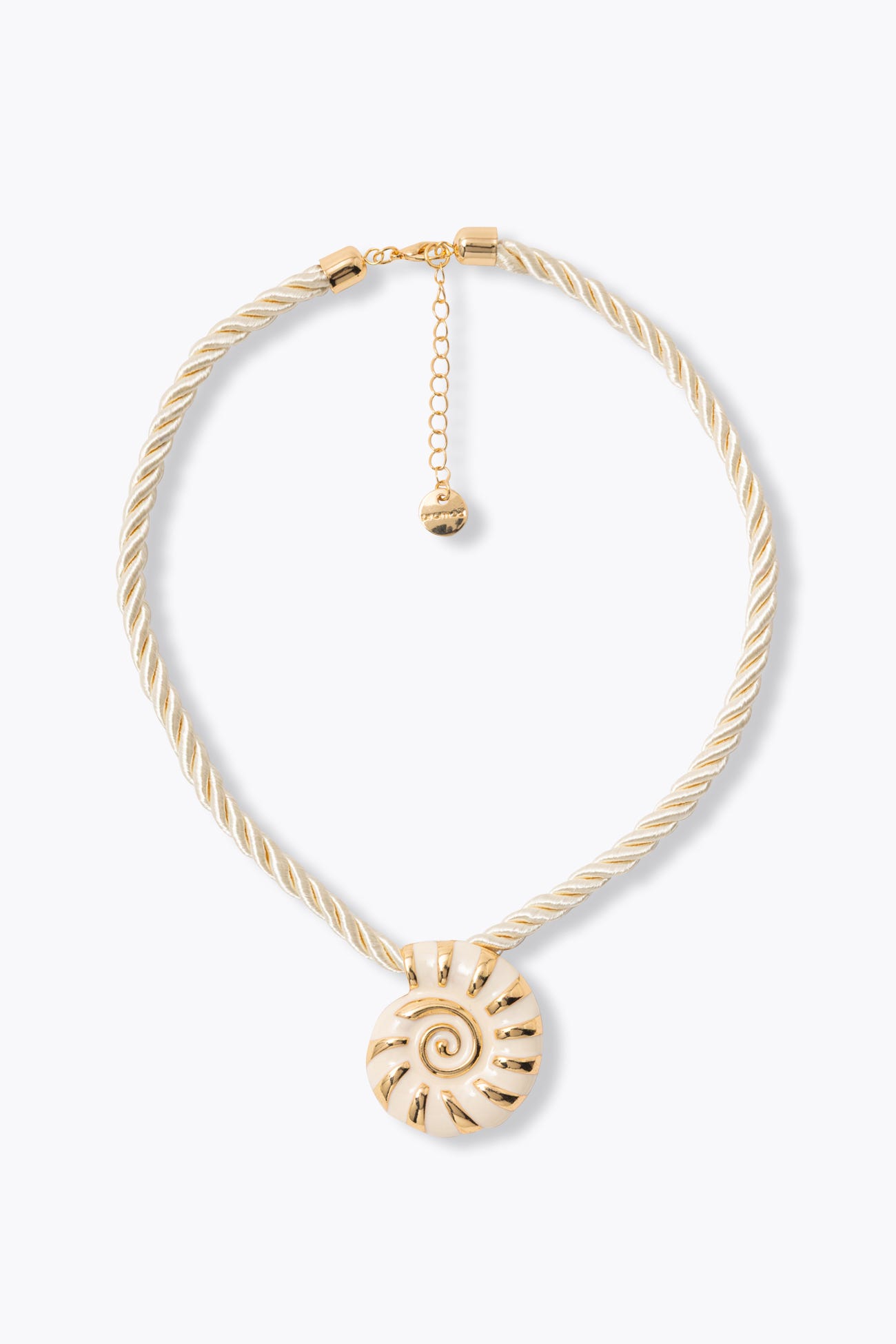 Collier cordon & coquillage