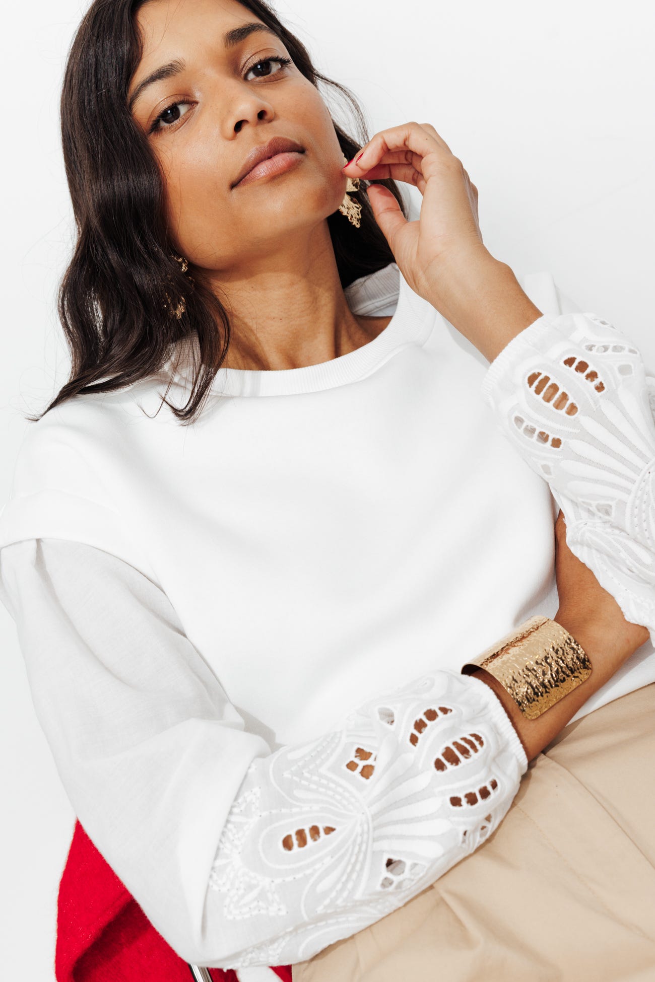 Sweatshirt im Lagenlook
