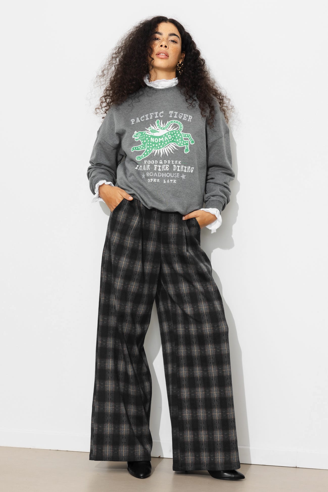 Sweatshirt mit Tigerprint