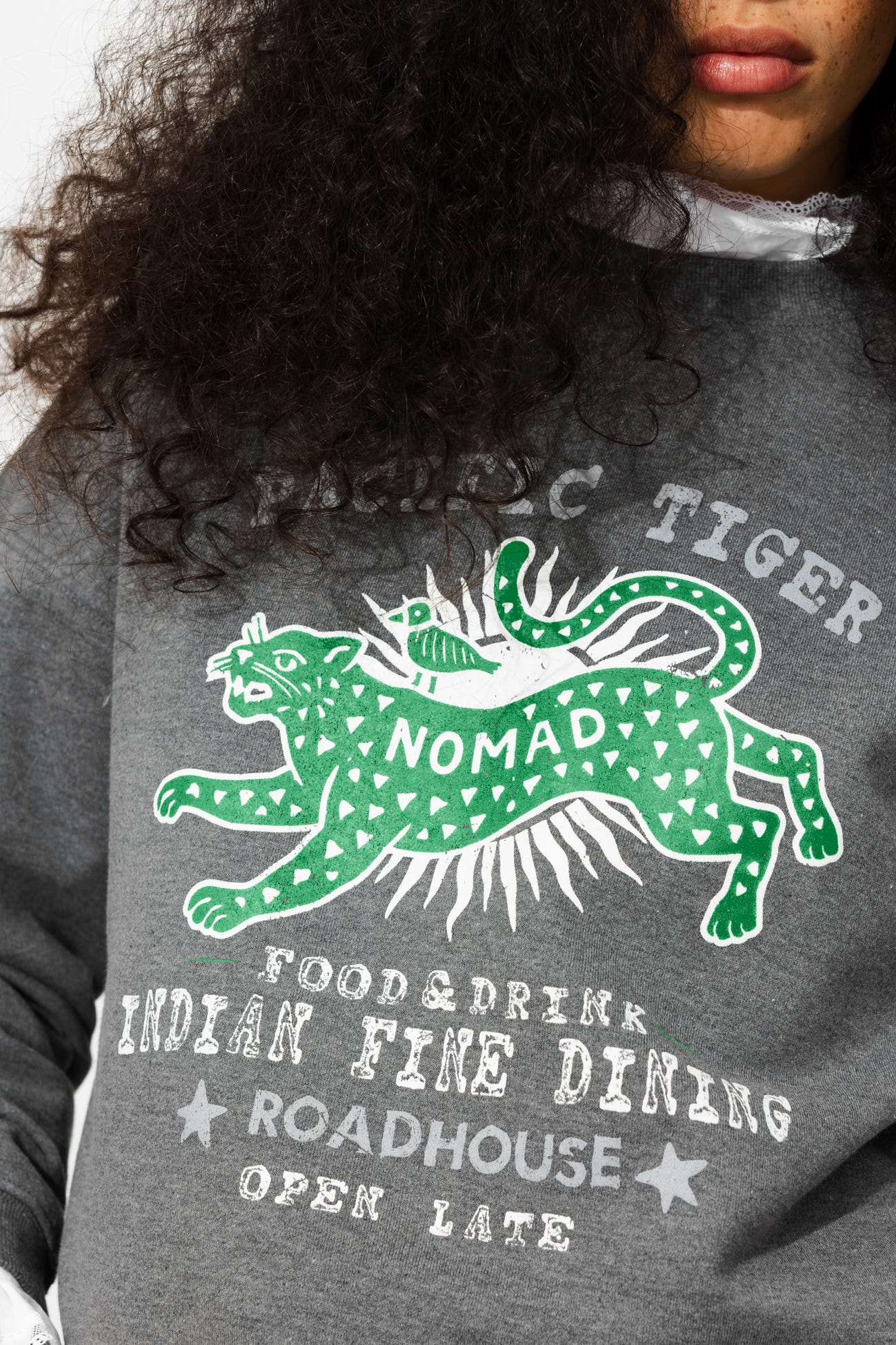 Sweatshirt mit Tigerprint