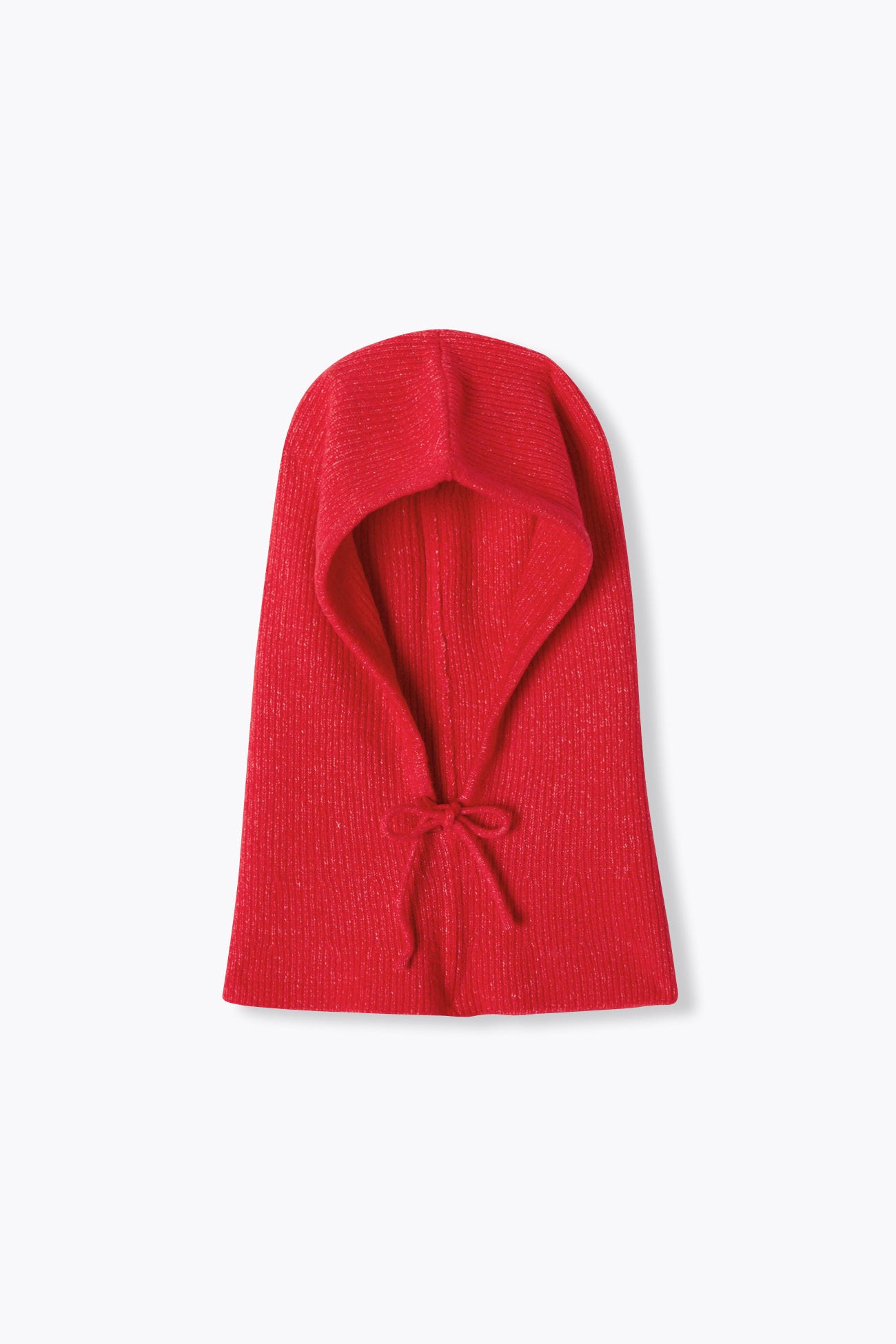 Capucha de punto acanalado