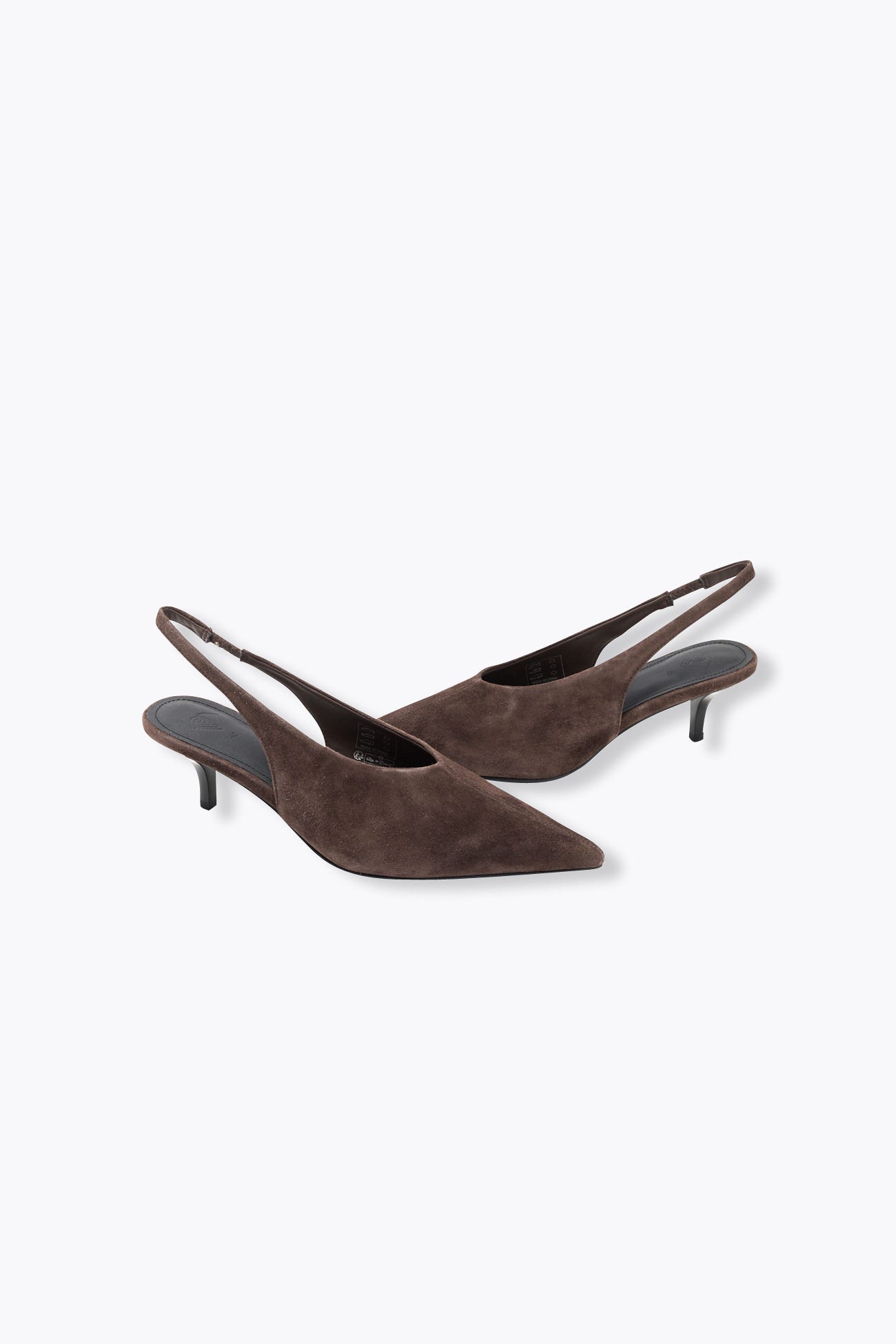 Escarpins slingback cuir suédé