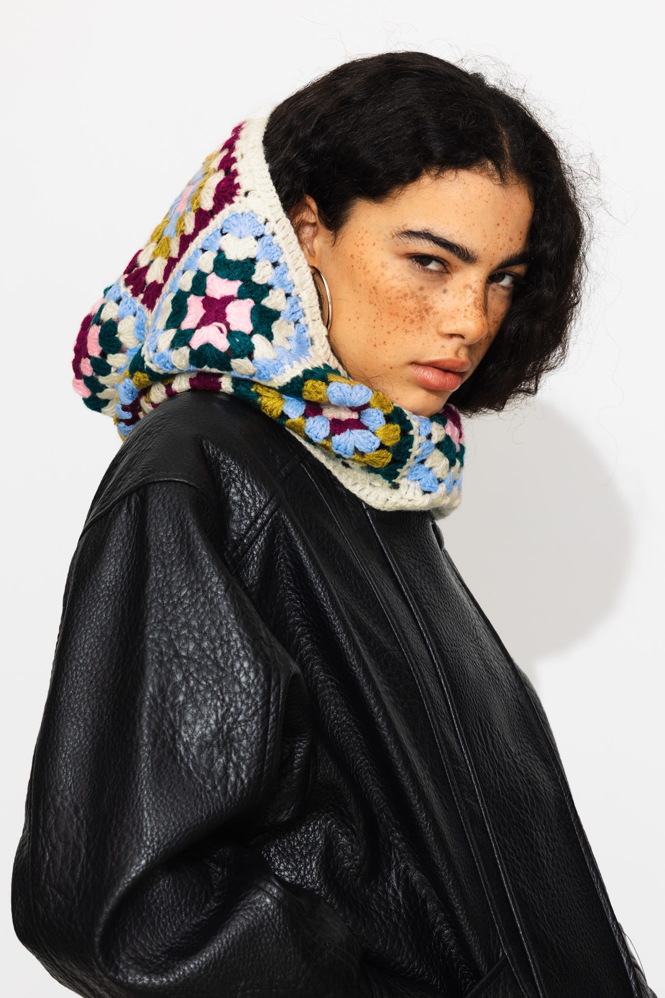 Cagoule en granny square