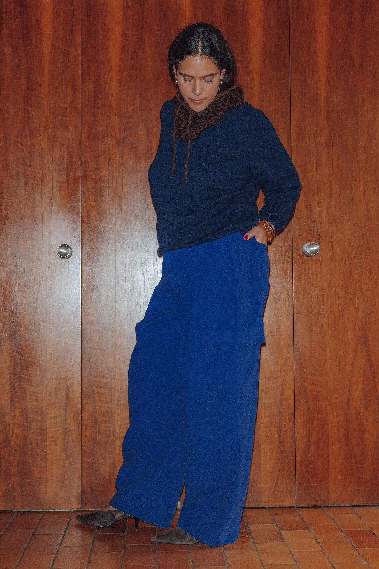 Pantalon barrel cargo Femme