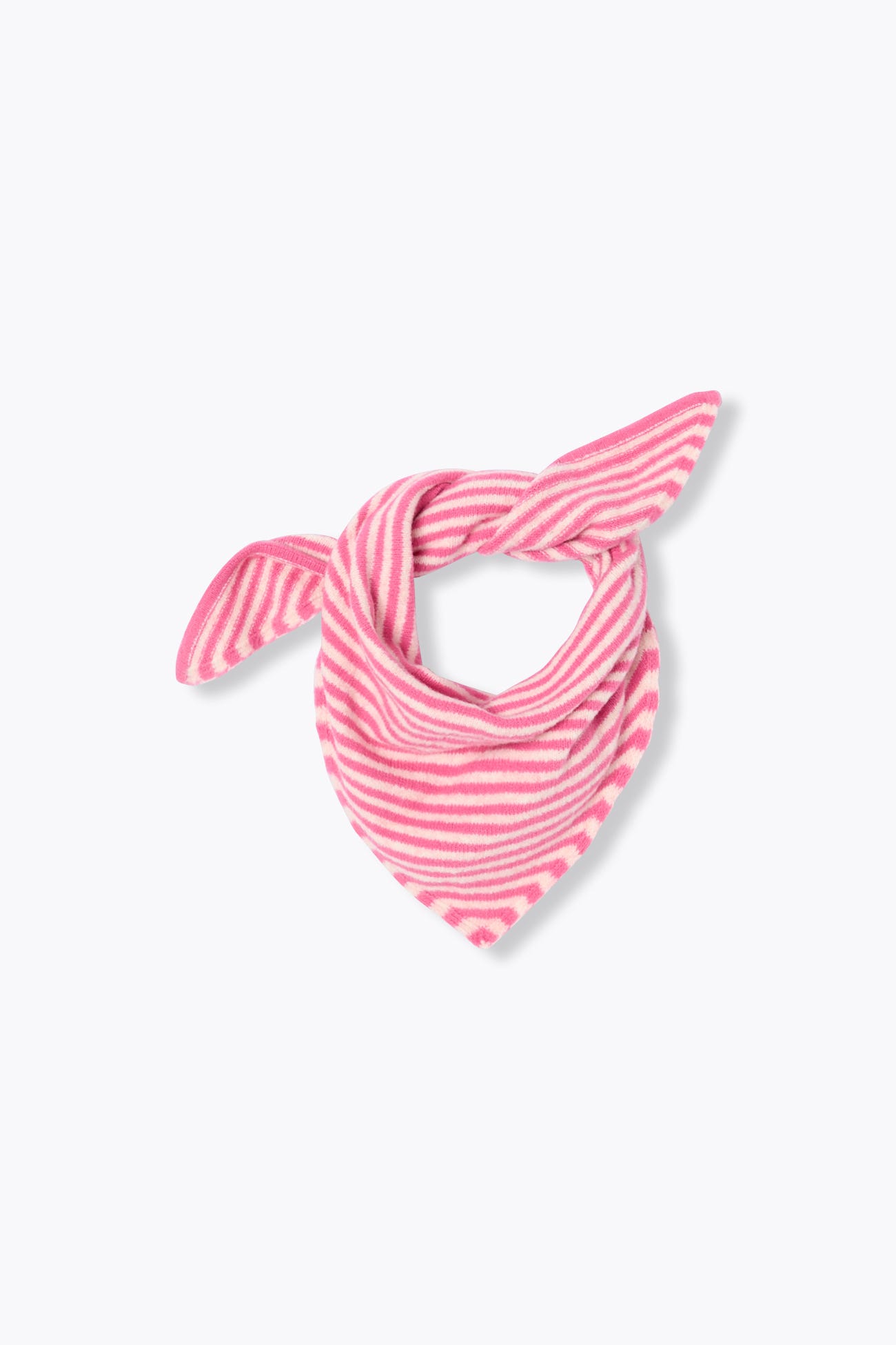 Echarpe triangle Amour Rose
