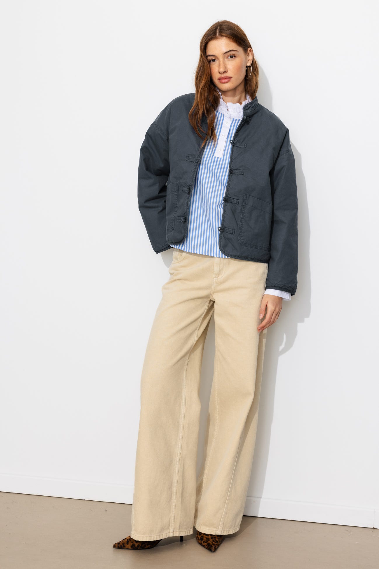Veste en toile et moumoute