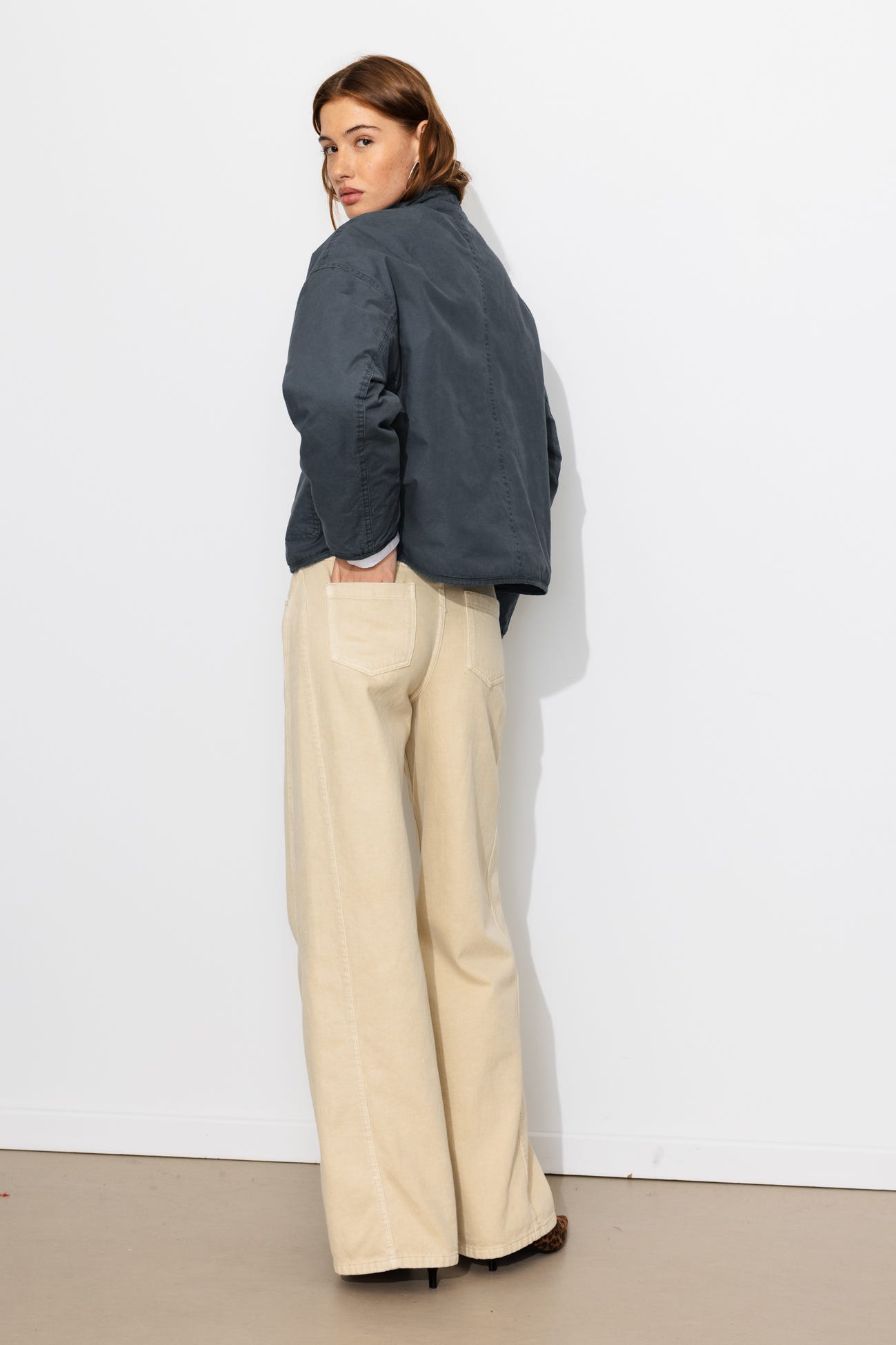 Veste en toile et moumoute