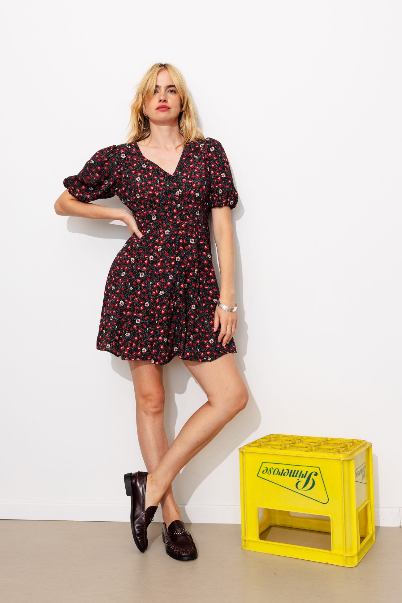 Robe courte imprimée Femme