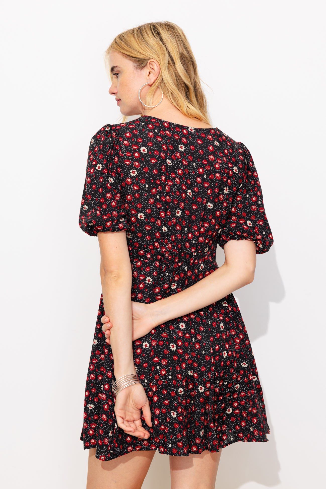 Robe courte imprimée Femme