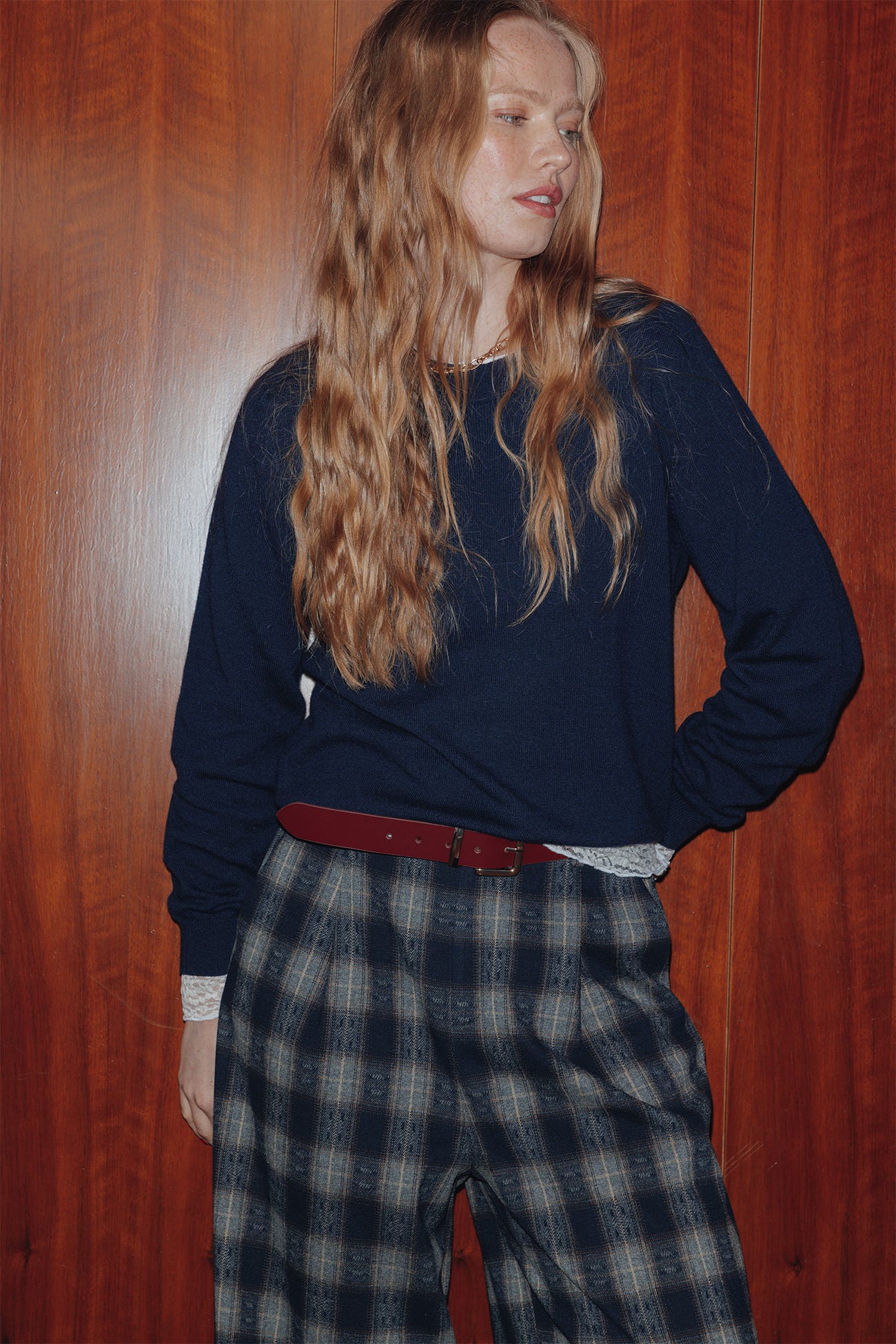 Maglione sottile in misto lana