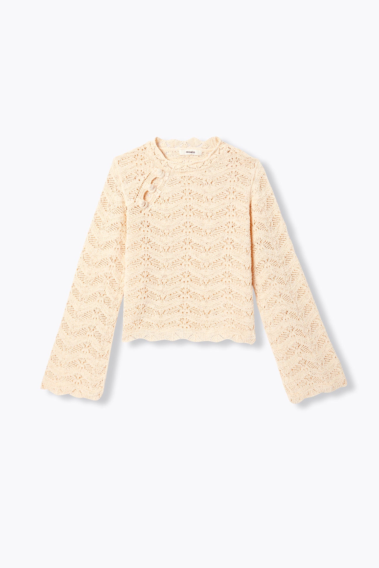 Pull court en crochet Femme