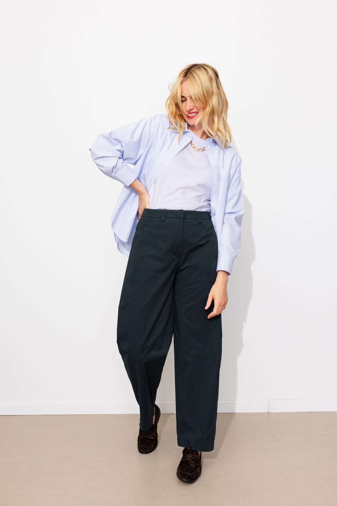 Pantalon balloon en toile