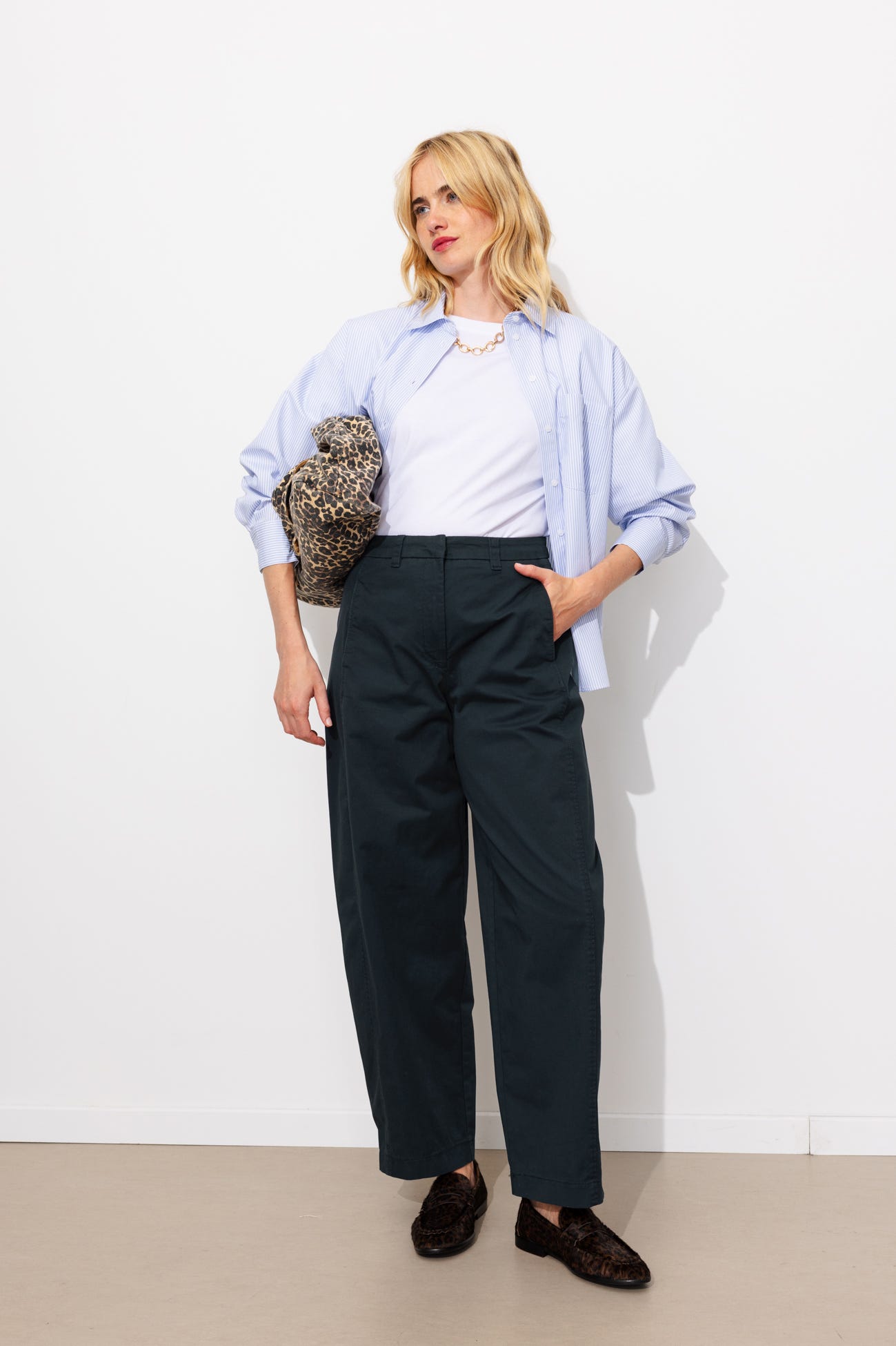 Pantalon balloon en toile