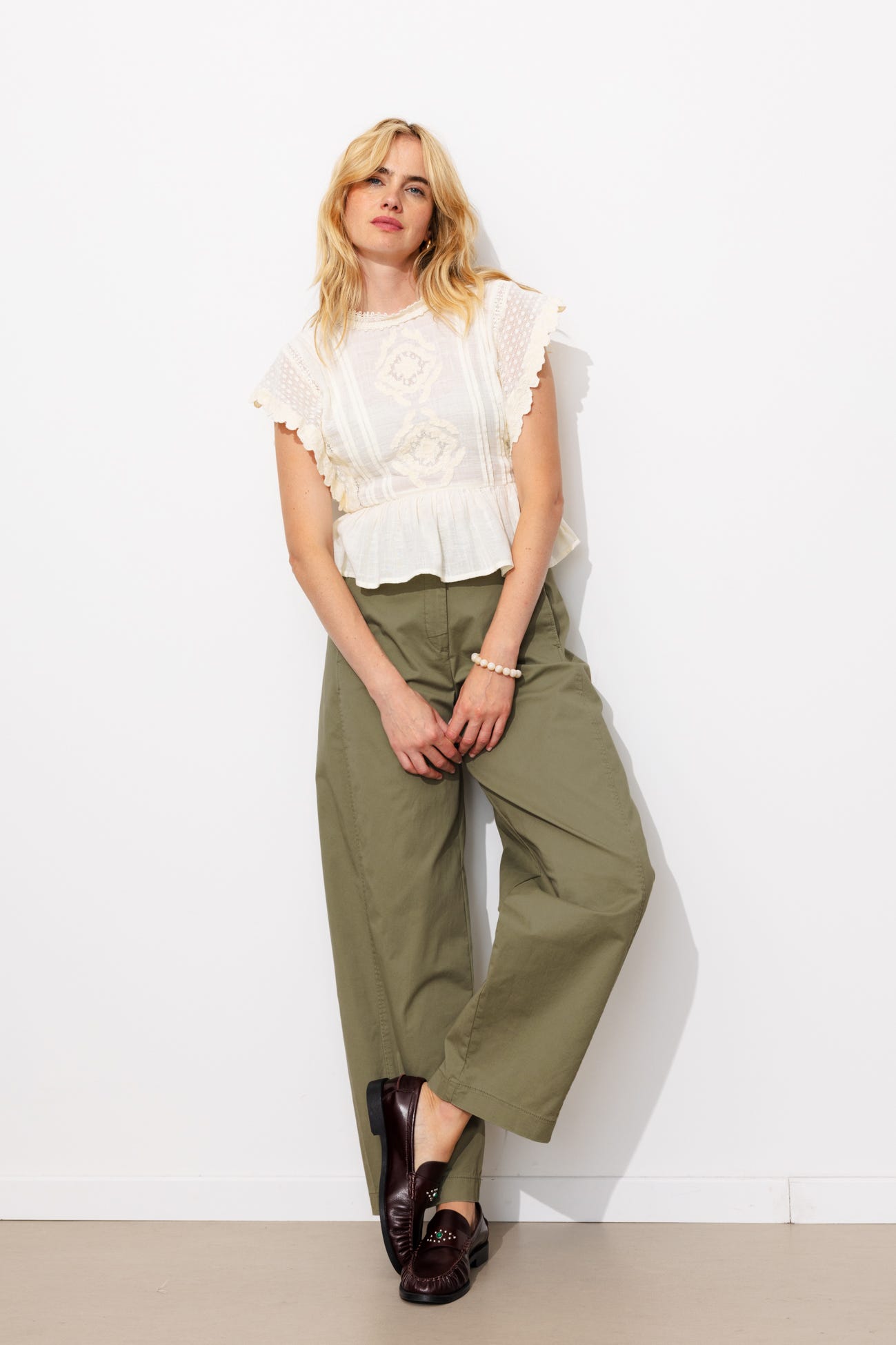 Pantalon balloon en toile