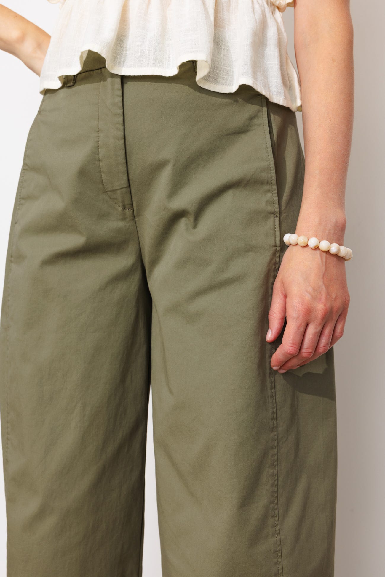 Pantalon balloon en toile