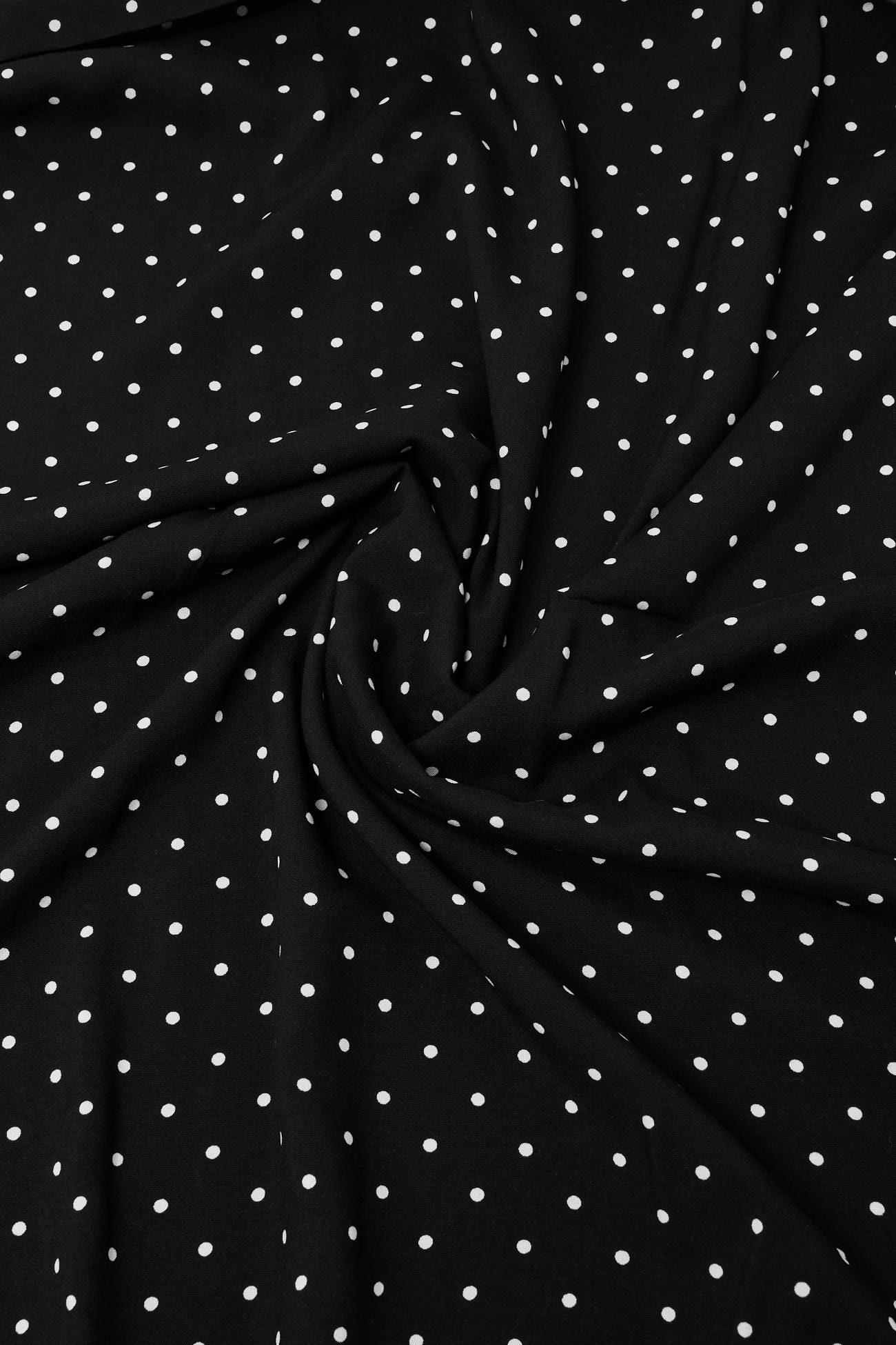 Coupon 3m à pois en viscose