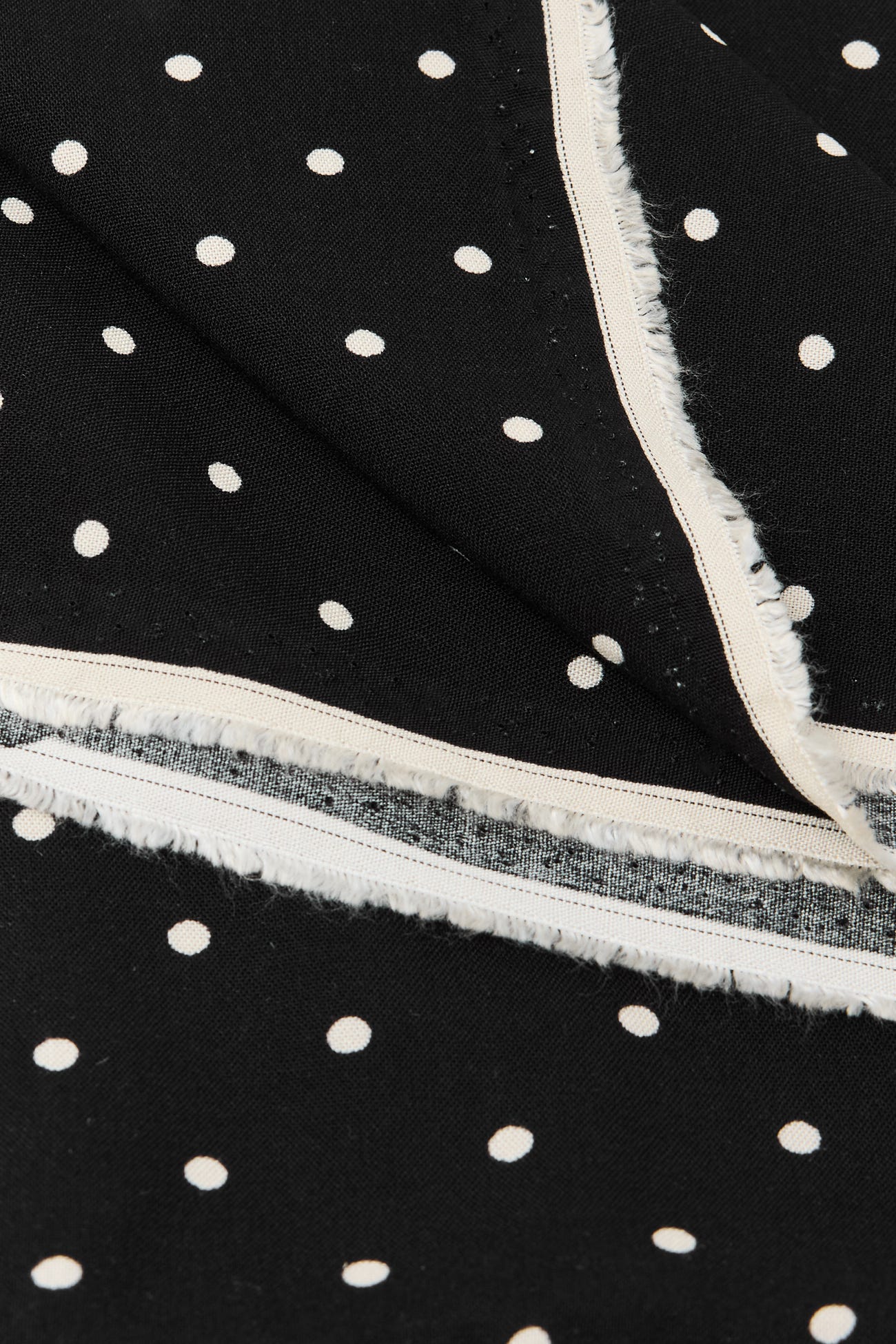 Coupon 3m à pois en viscose