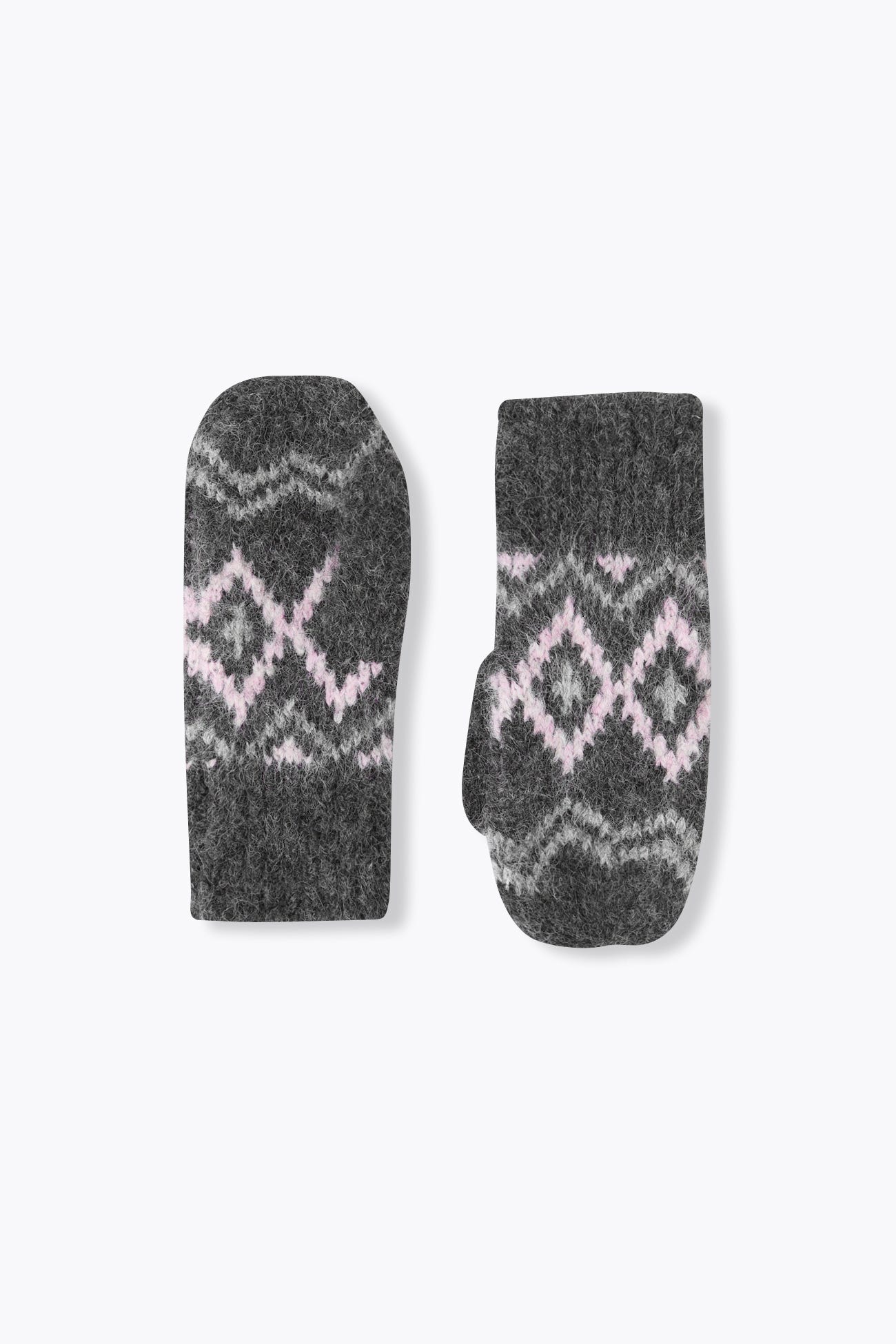 Moufles en jacquard scandinave