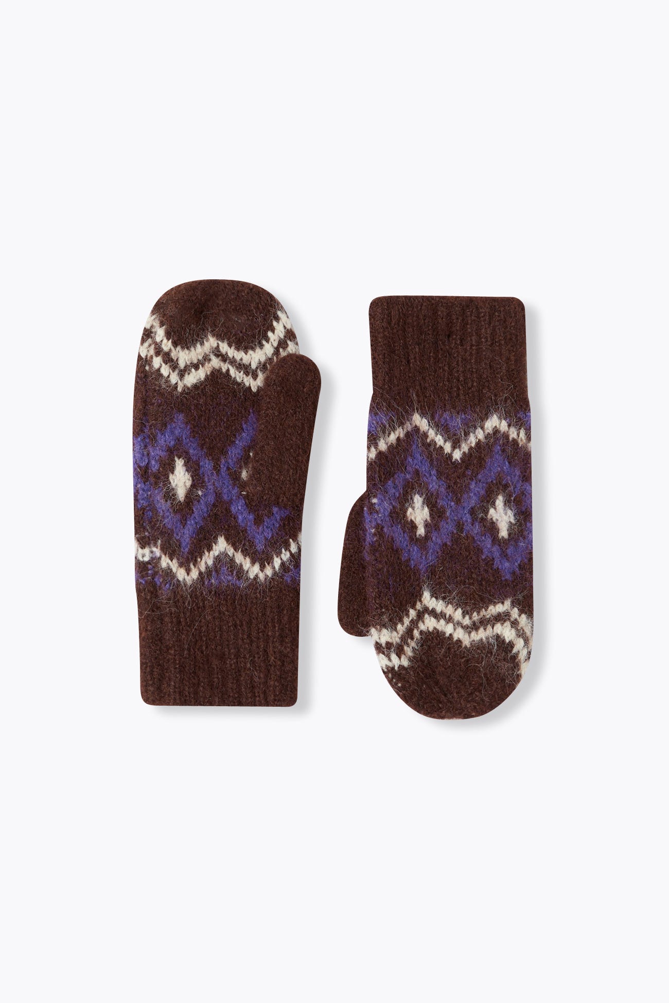 Moufles en jacquard scandinave