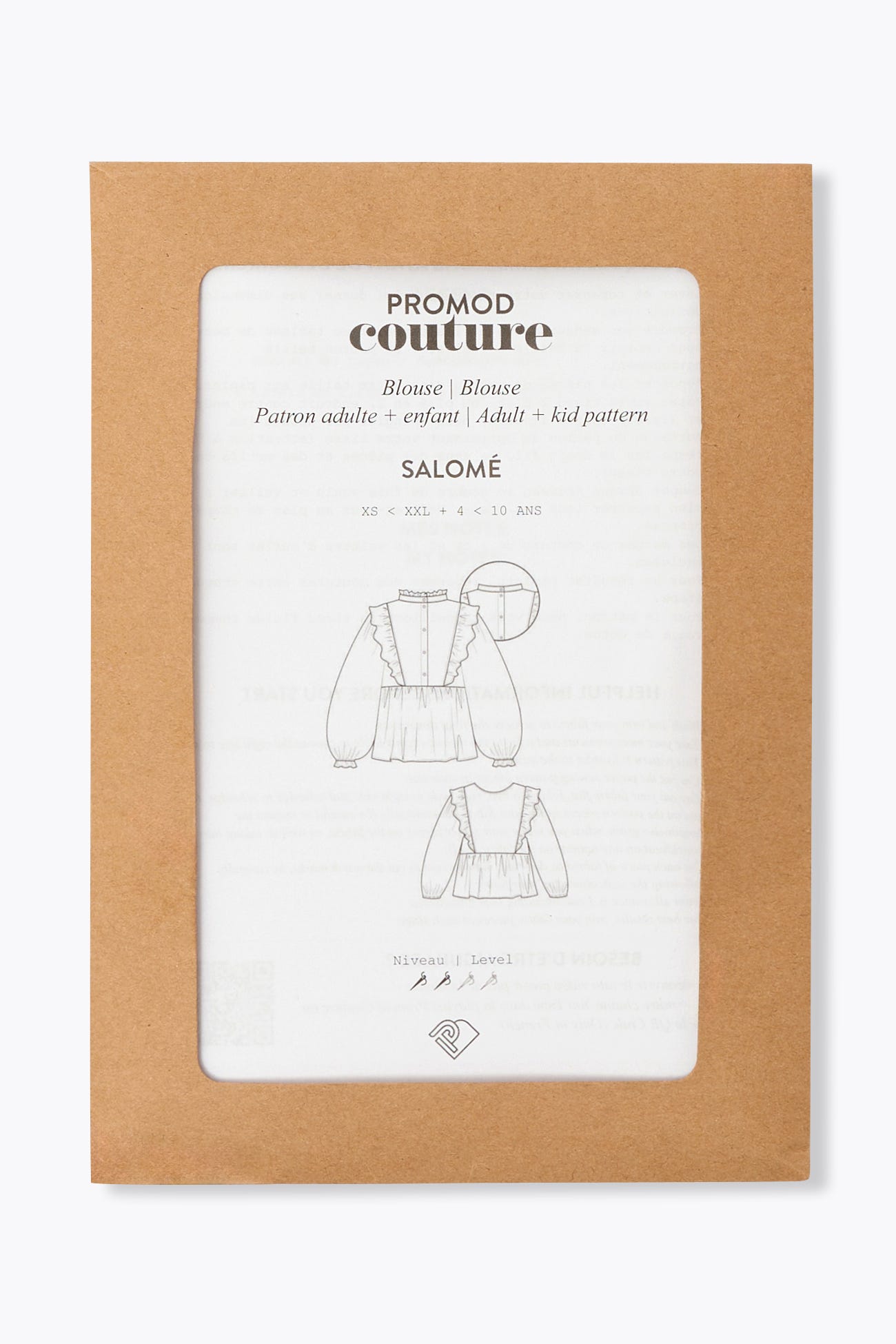 Patron papier blouse SALOMÉ