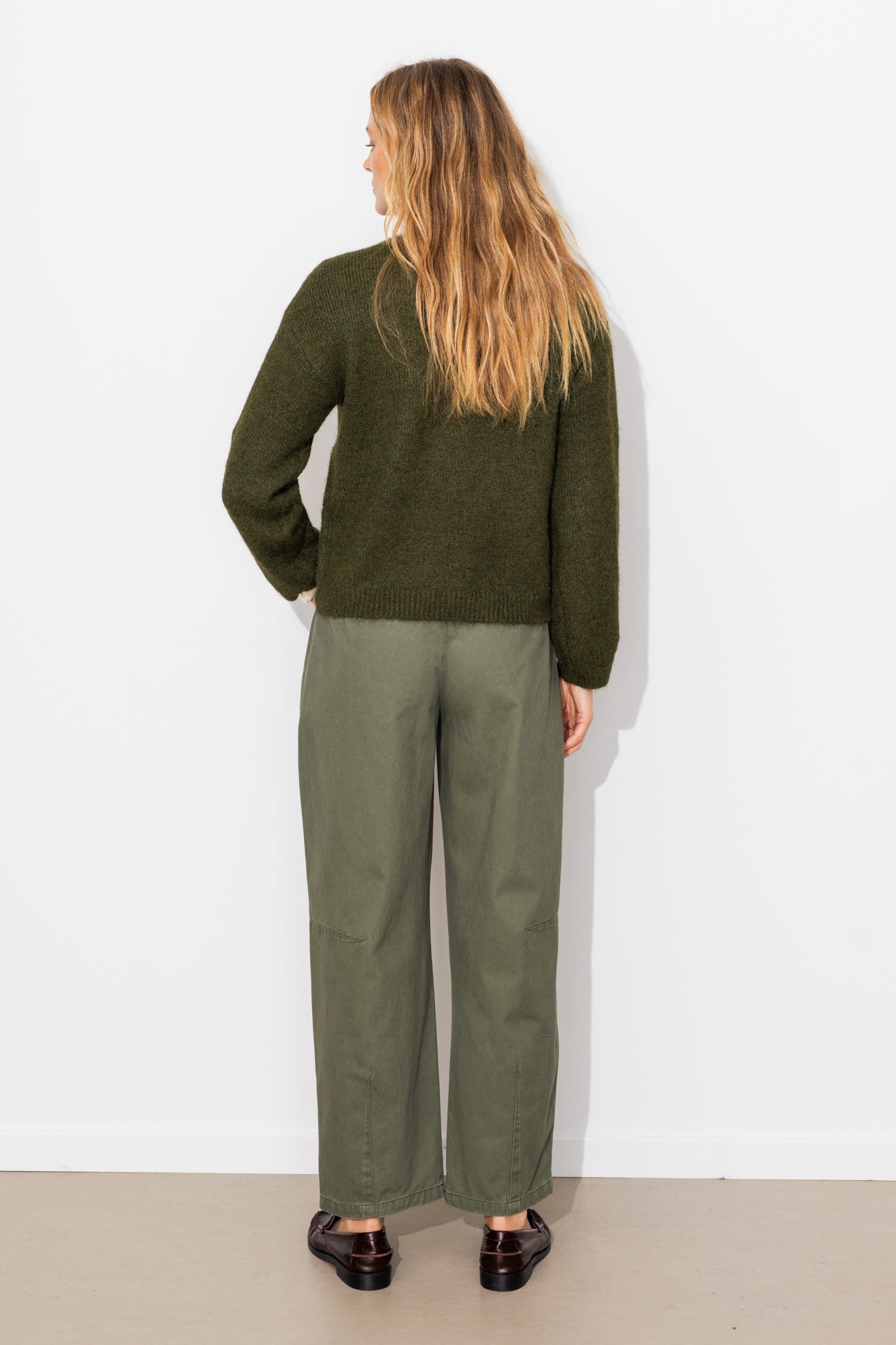 Pull oversize col V Femme