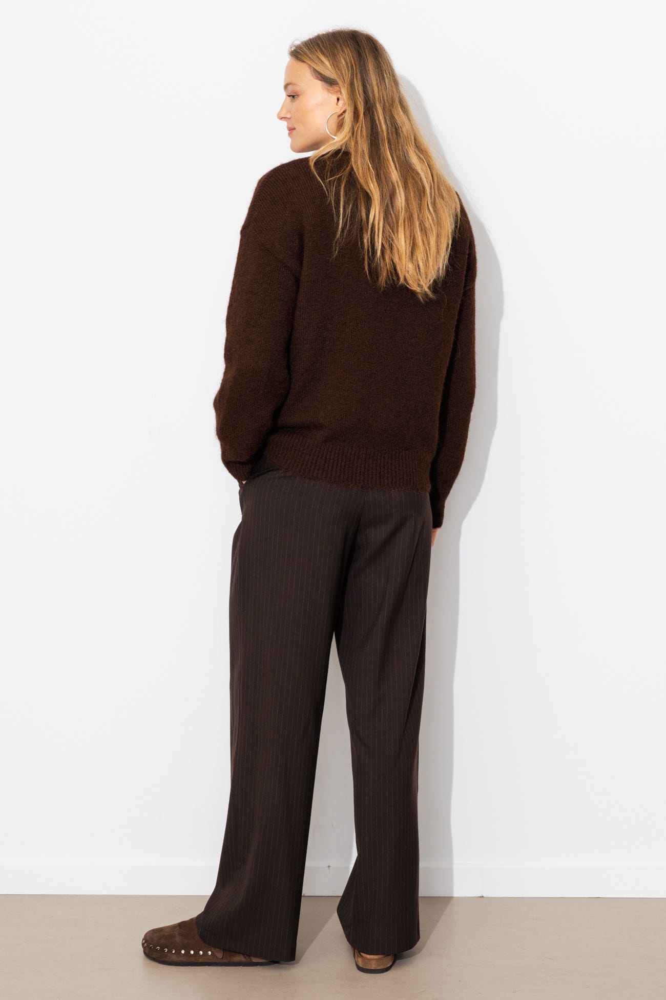 Oversized round-neck jumper