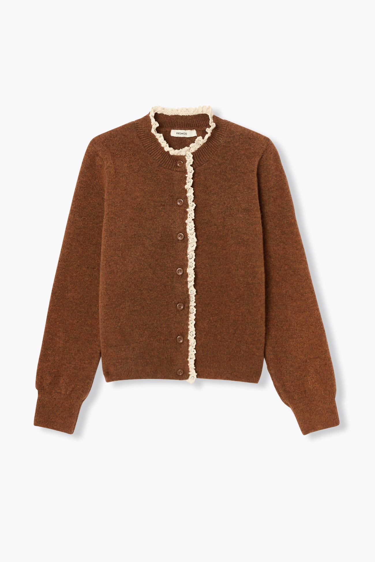Cardigan avec volant en détail