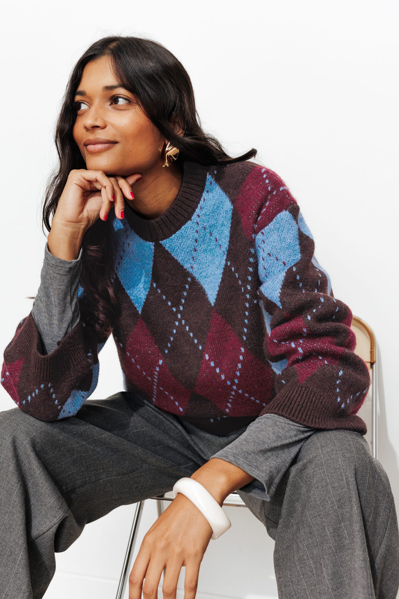 Pullover mit Karomuster