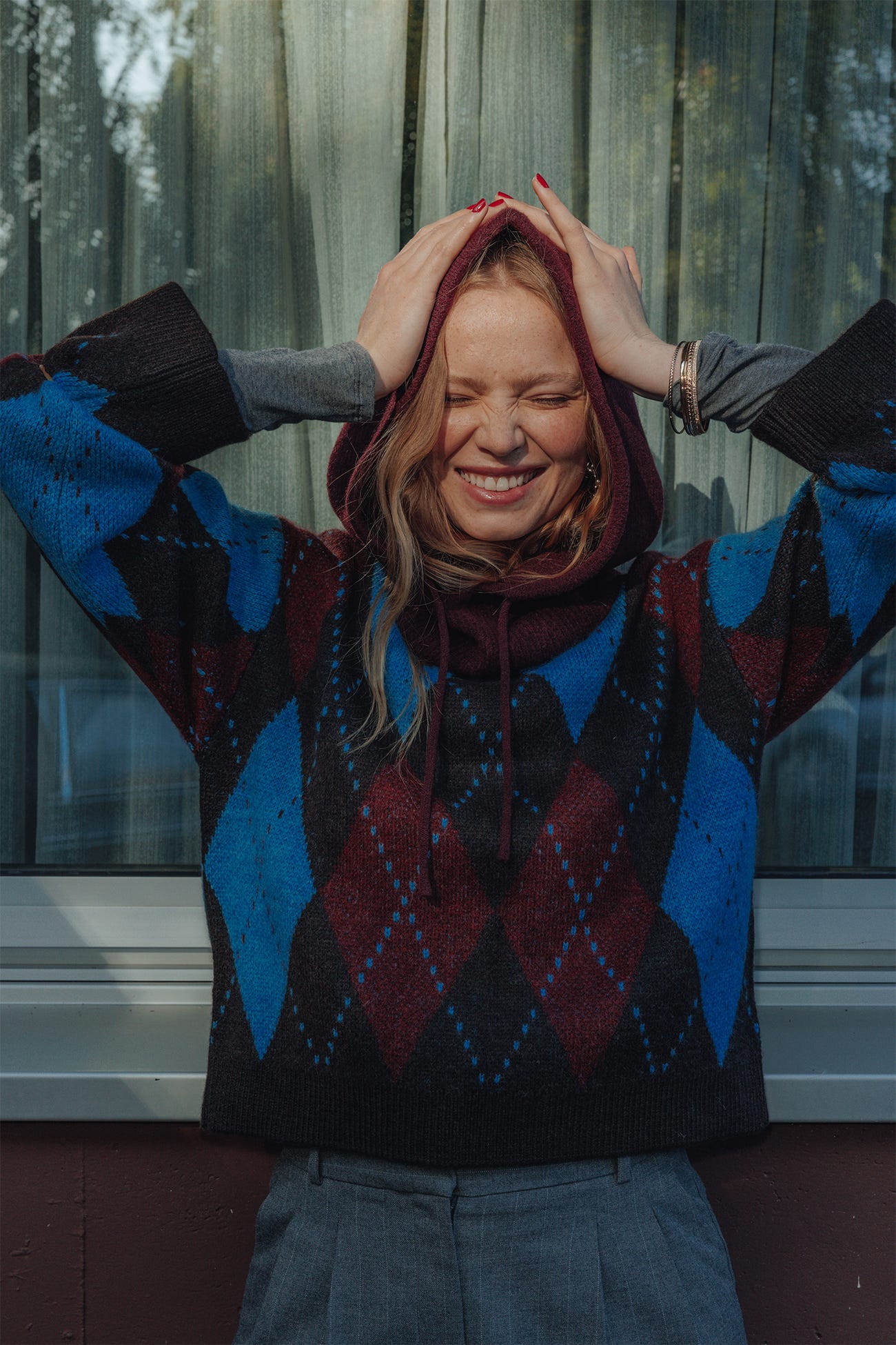 Pullover mit Karomuster