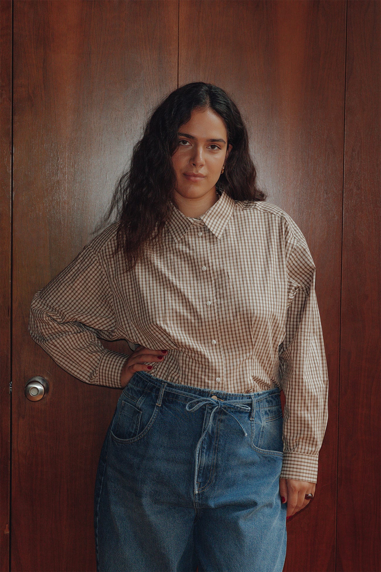 Chemise cintrée à carreaux