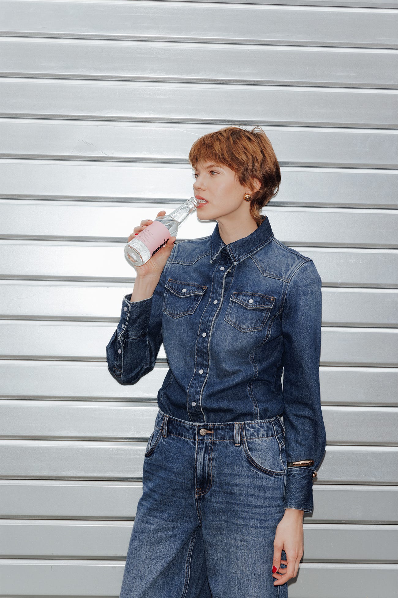 Camicia western jeans Donna