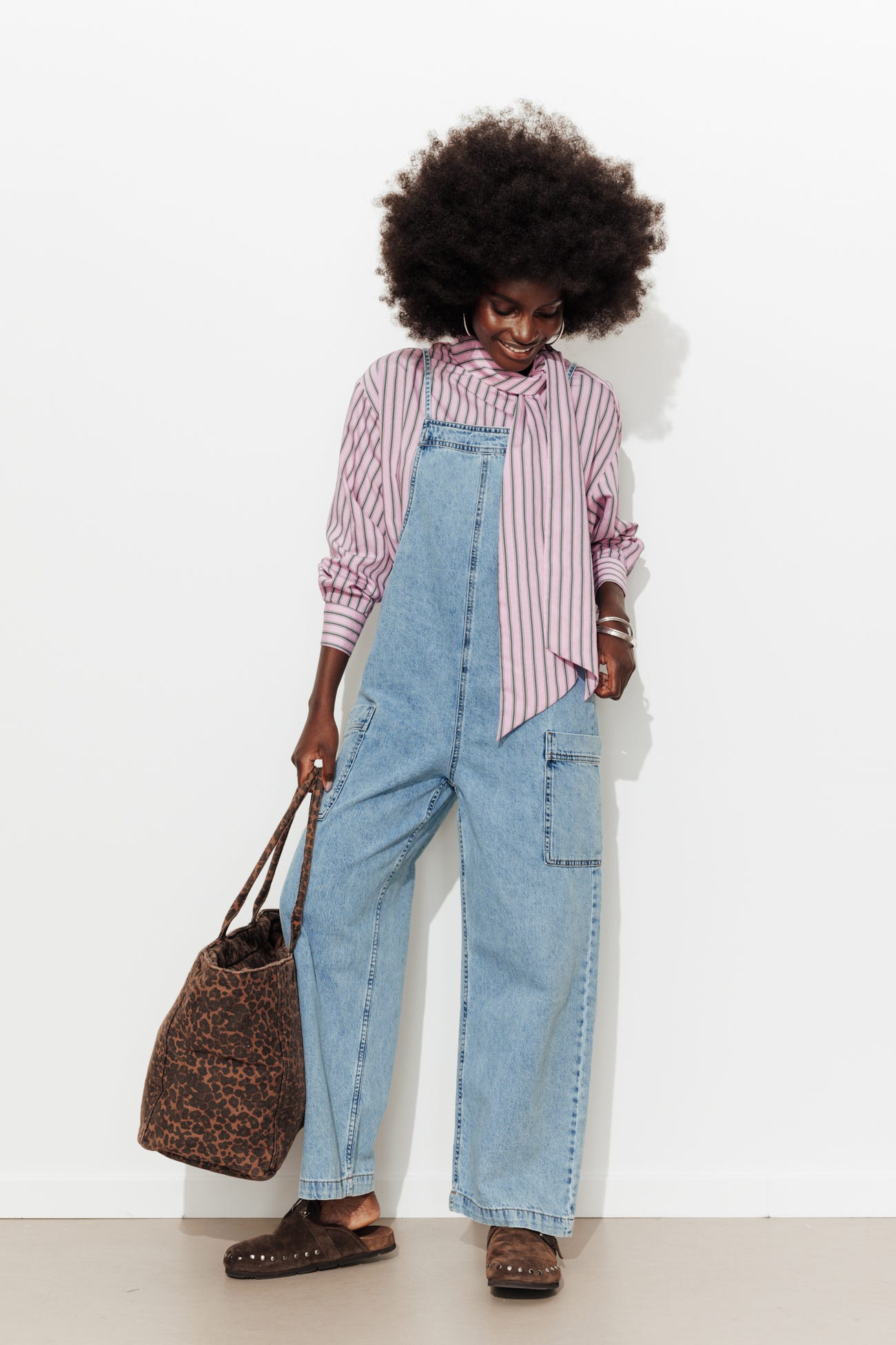 Salopette in denim da donna
