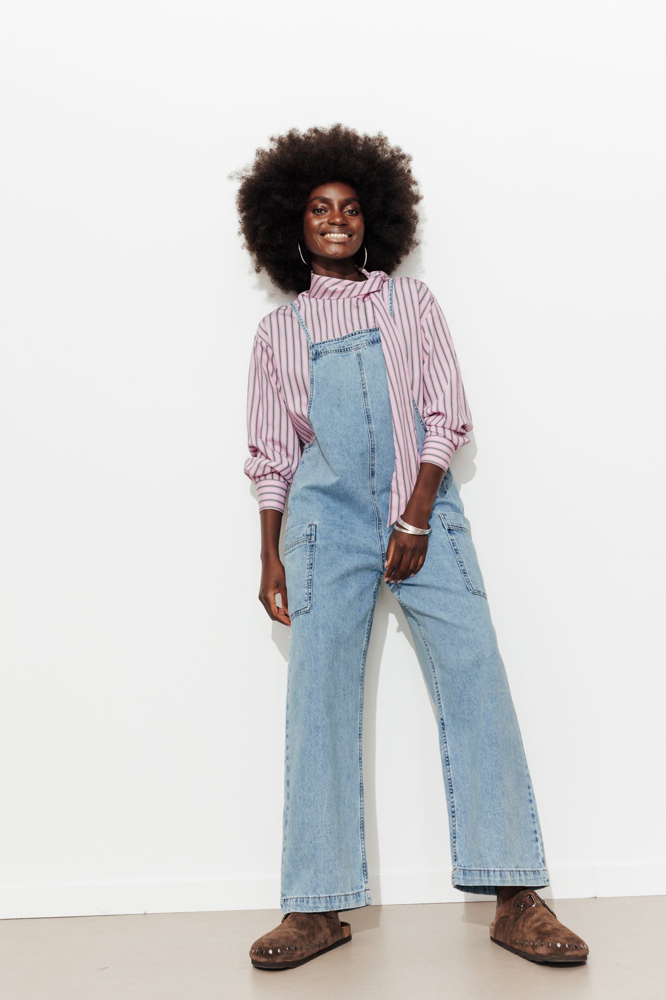Salopette in denim da donna
