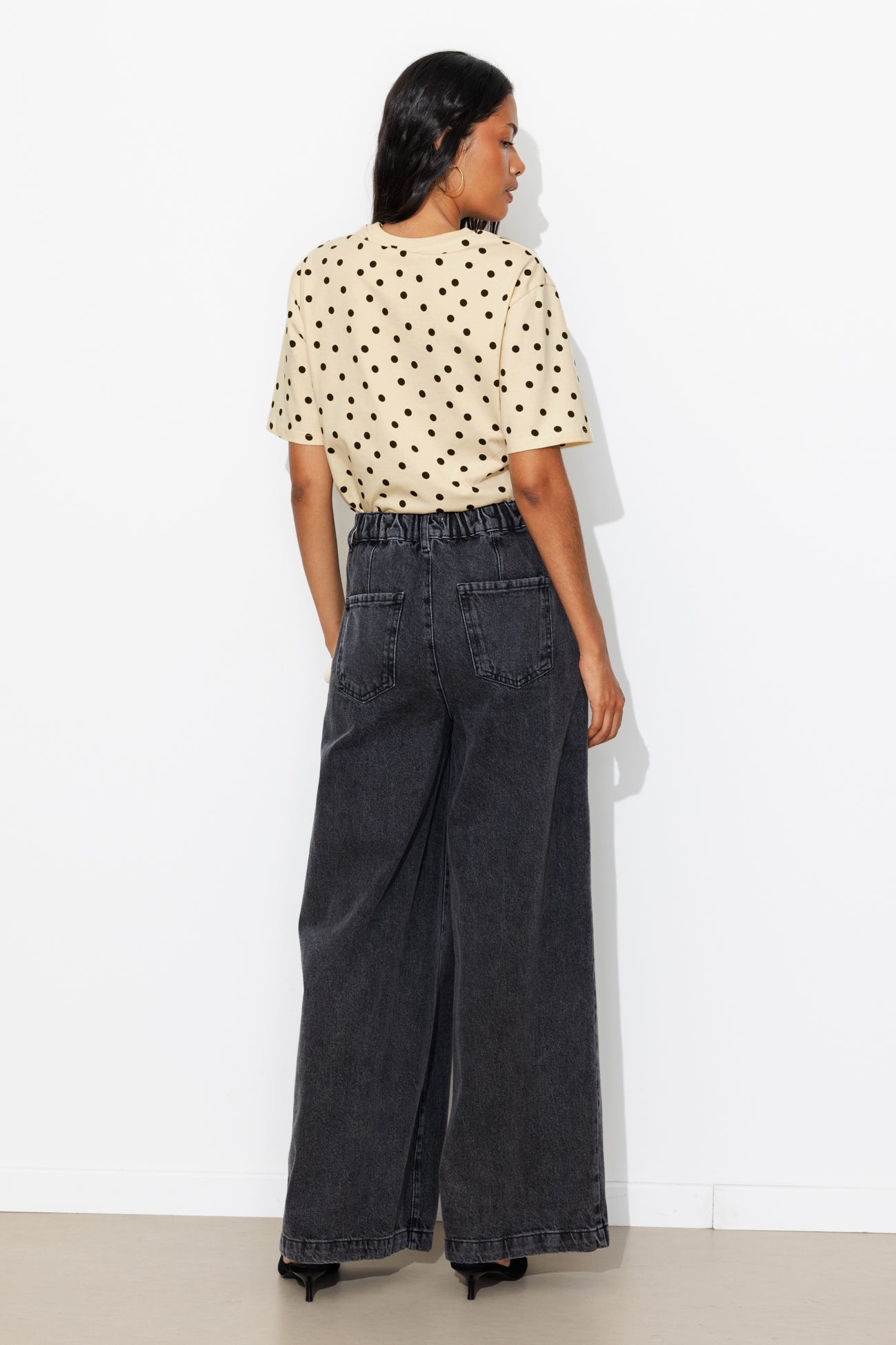 T-shirt oversize à pois